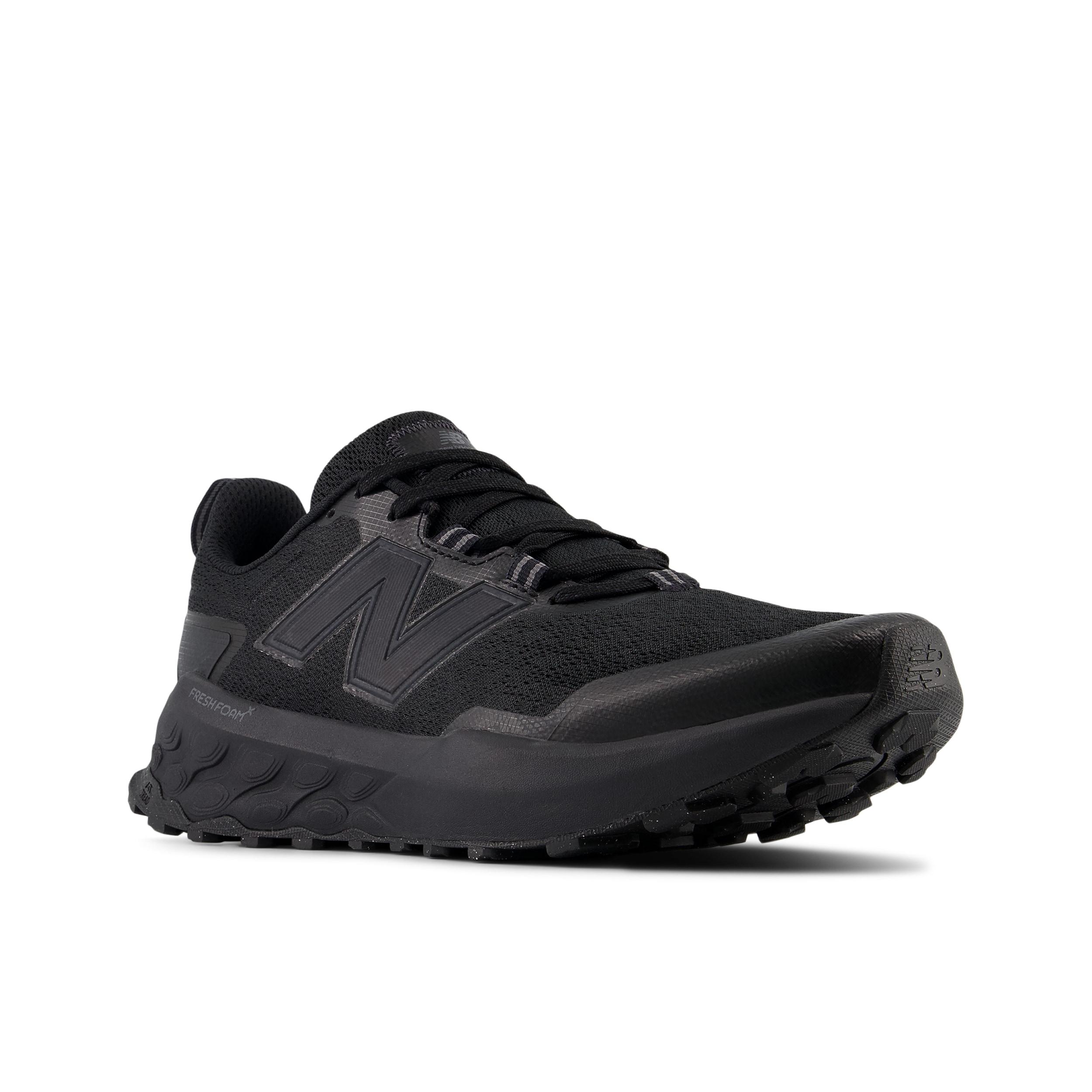 Laufschuh NEW BALANCE "Fresh Foam Garoe", Herren, Gr. 44, schwarz, Synthetik, Textil, Schuhe Laufschuh, Trailrunning-Schuhe