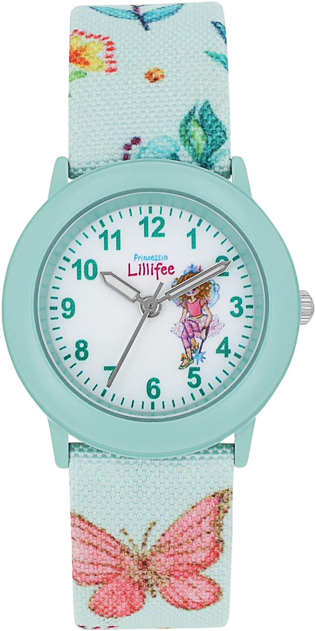 Quarzuhr PRINZESSIN LILLIFEE, bunt (bunt, weiß, grün), Armbanduhren, Mädchen, Quarzuhr, Armbanduhr, Kinderuhr, Mädchenuhr, ideal auch als Geschenk