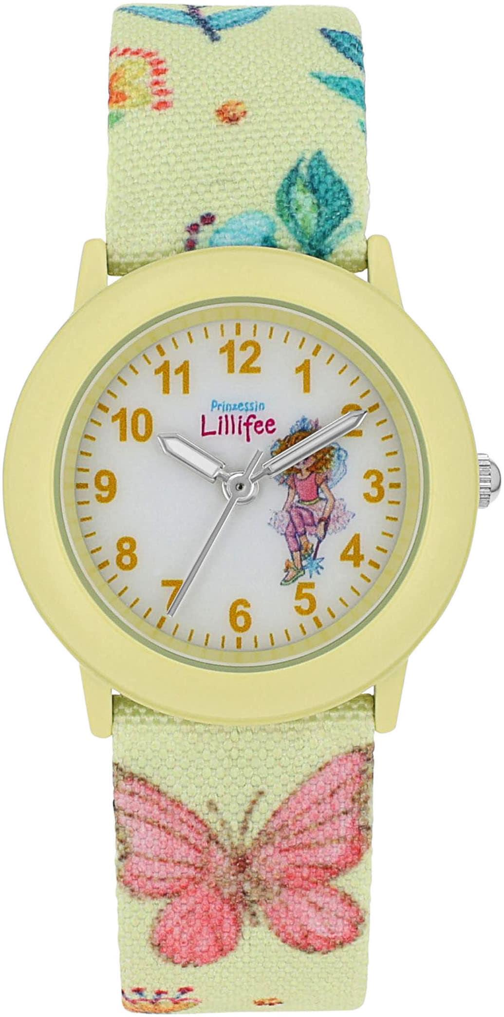 Quarzuhr PRINZESSIN LILLIFEE, bunt (bunt, weiß, gelb), Armbanduhren, Mädchen, Quarzuhr, Armbanduhr, Kinderuhr, Mädchenuhr, ideal auch als Geschenk