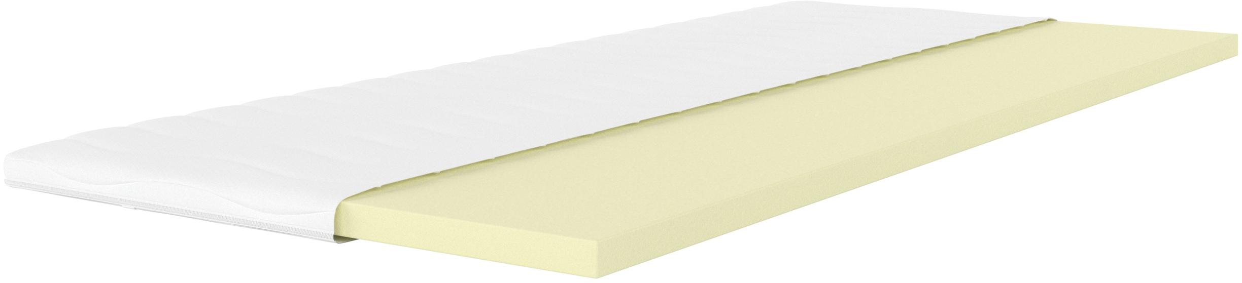 Topper ÄLGDRÖM "Tornby Topper 90x200 cm,180x200 cm, in 4 Härtegraden", weiß, B:180cm H:6cm L:200cm, Hybridschaum, Topper, Topper, Matratze & Boxspringbett, Hausstauballergiker geeignet, langlebig