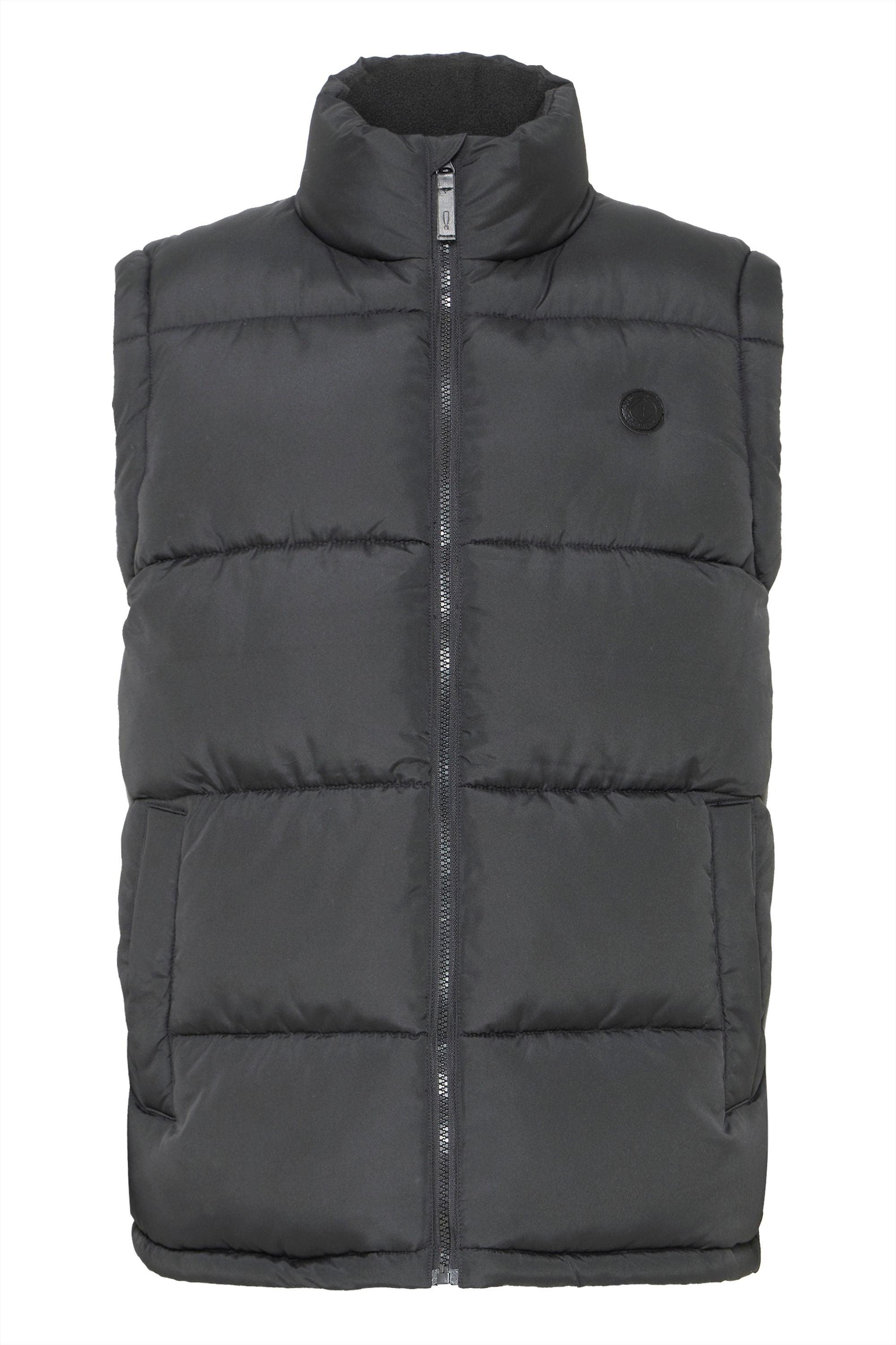 Steppweste SOLID "Steppweste SDMARLIN", Herren, Gr. S, grau (forged iron), Obermaterial: 100% Polyester PES., Westen Steppweste