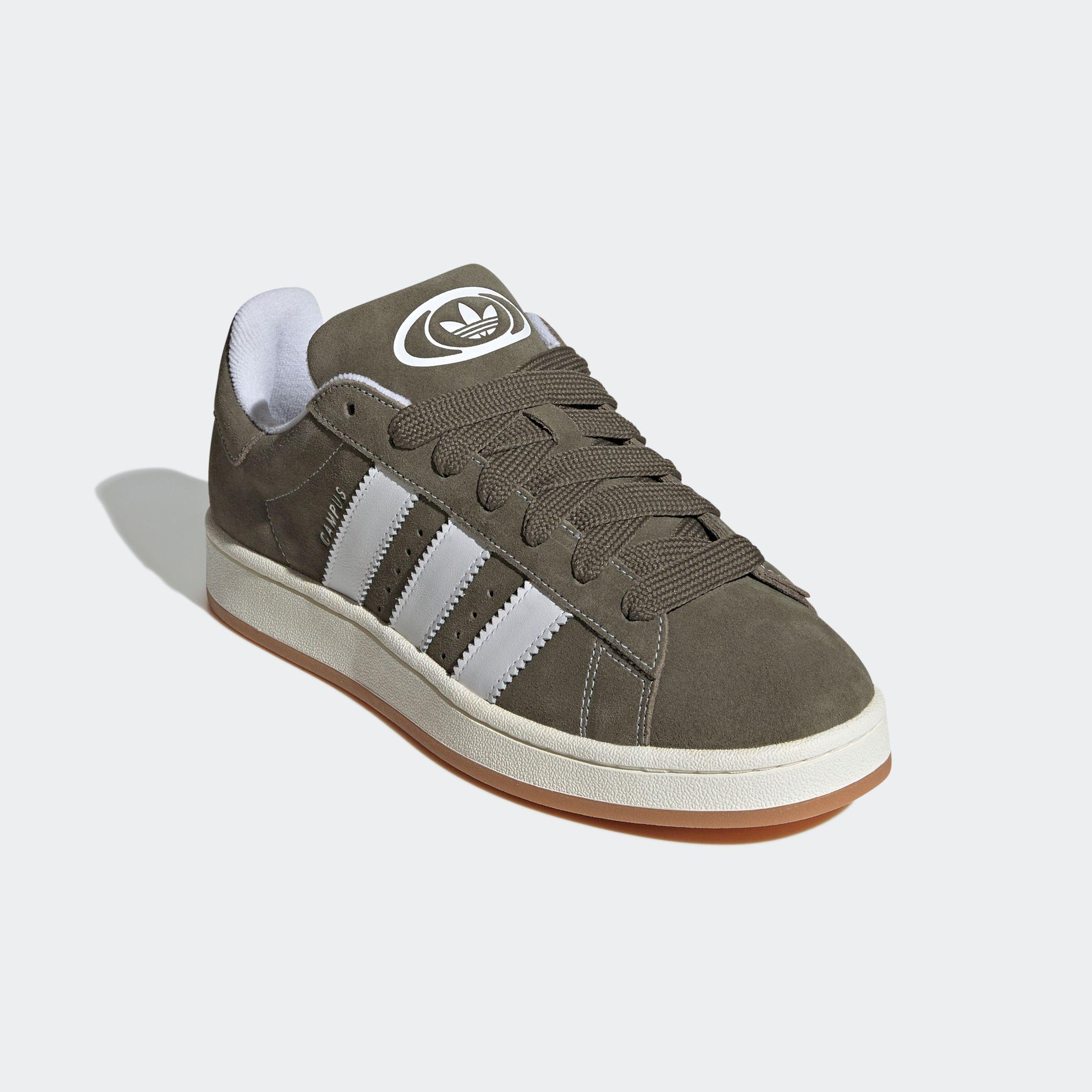 Sneaker adidas originals "Campus 00S", Herren, Gr. 38, GrüN (Olive Strata, Cloud Weiß, Sanftes Weiß), Leder, Schuhe Sneaker