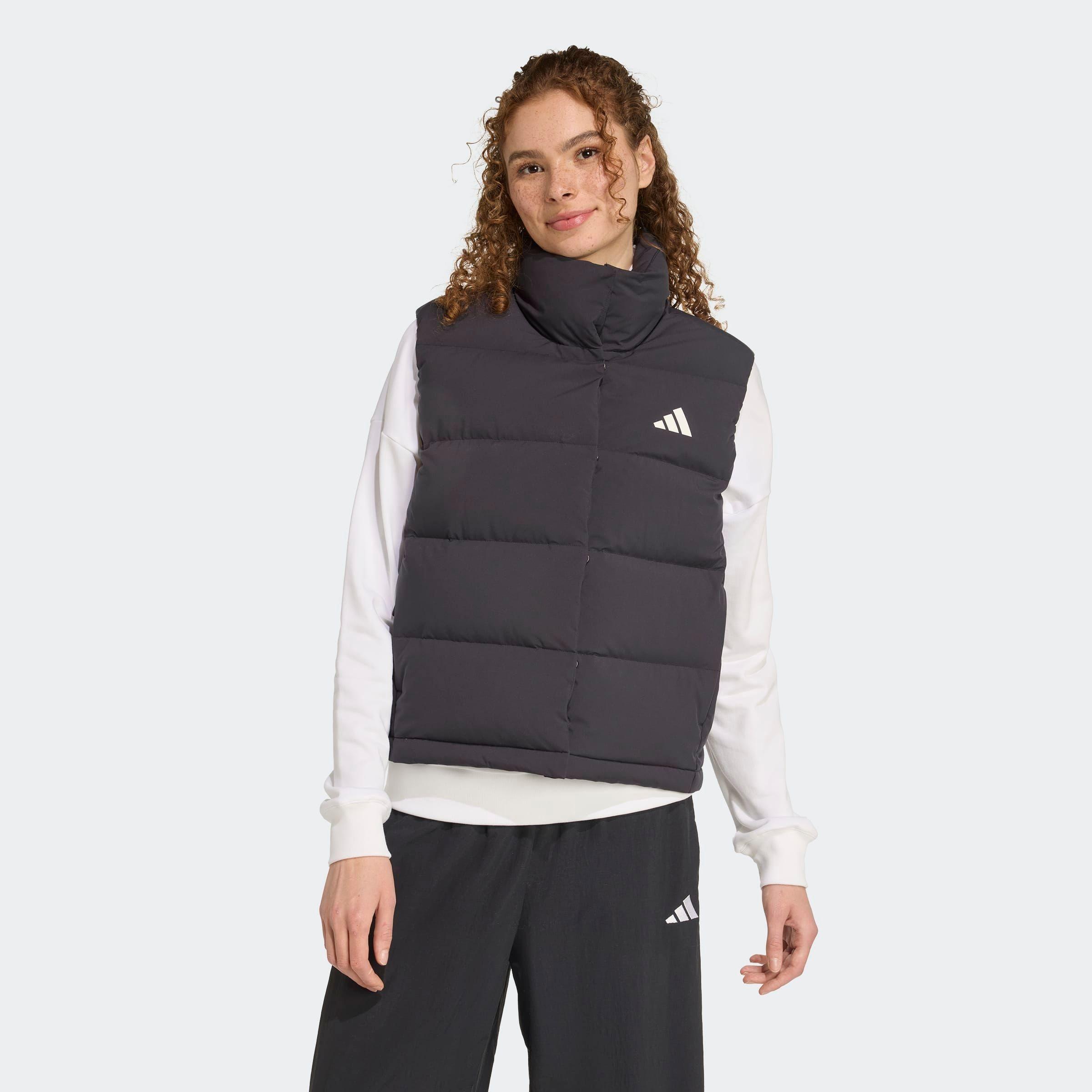 Funktionsweste Adidas Sportswear "Helionic Climawarm LÄSsige", Damen, Gr. Xl, Schwarz, Obermaterial: 100% Polyester. Wattierung: 80% Entendaune, 20% Federn, Westen Funktionsweste