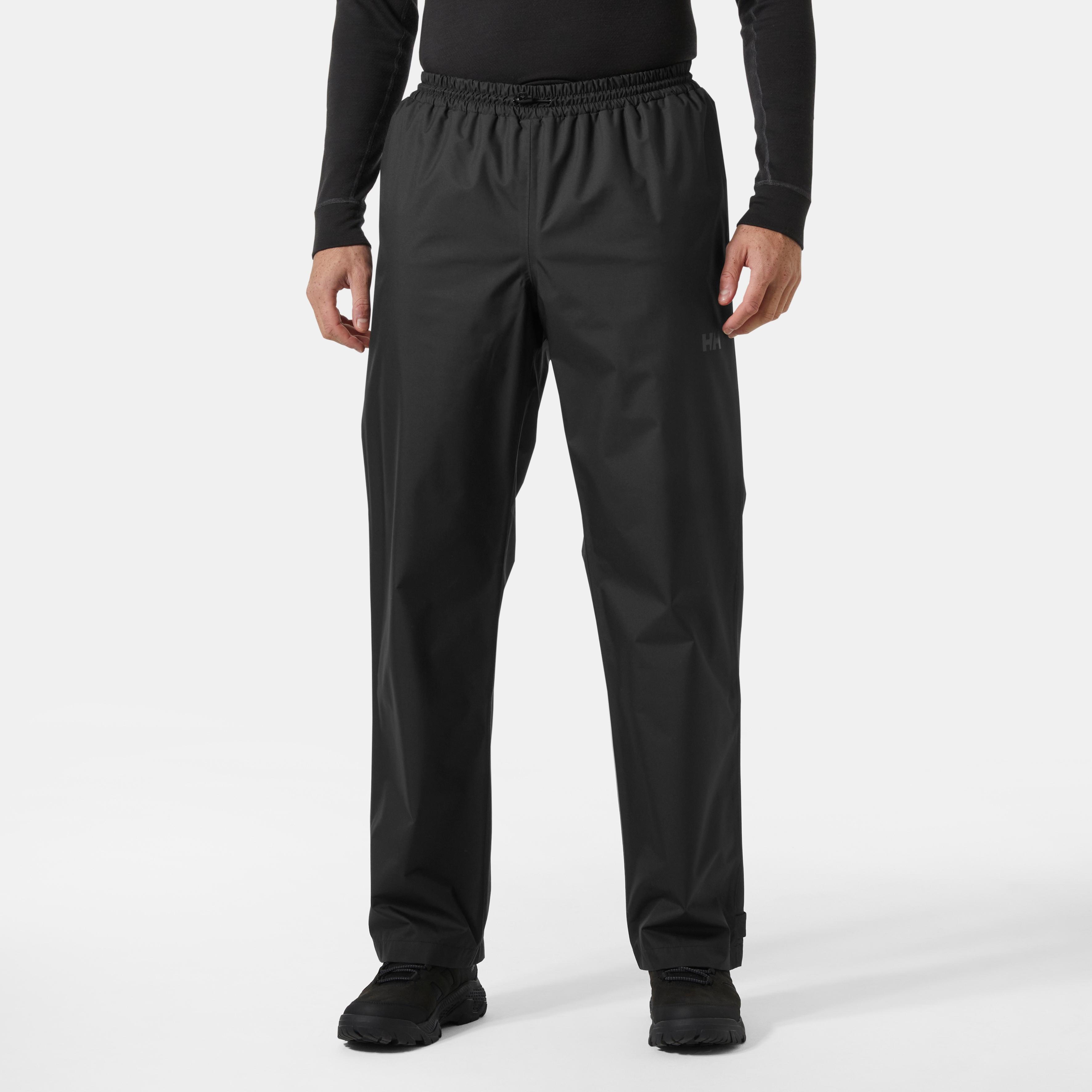 Regenhose Helly Hansen "Hh Rain Pant", Herren, Gr. M, N-Gr, Schwarz, Web, Obermaterial: 100% Polyester. Futter: 100% Polyester, Unifarben, Basic Lang, Hosen Regenhose, Atmungsaktiv, Wind- Und Wasserdicht, Versiegelte NäHte
