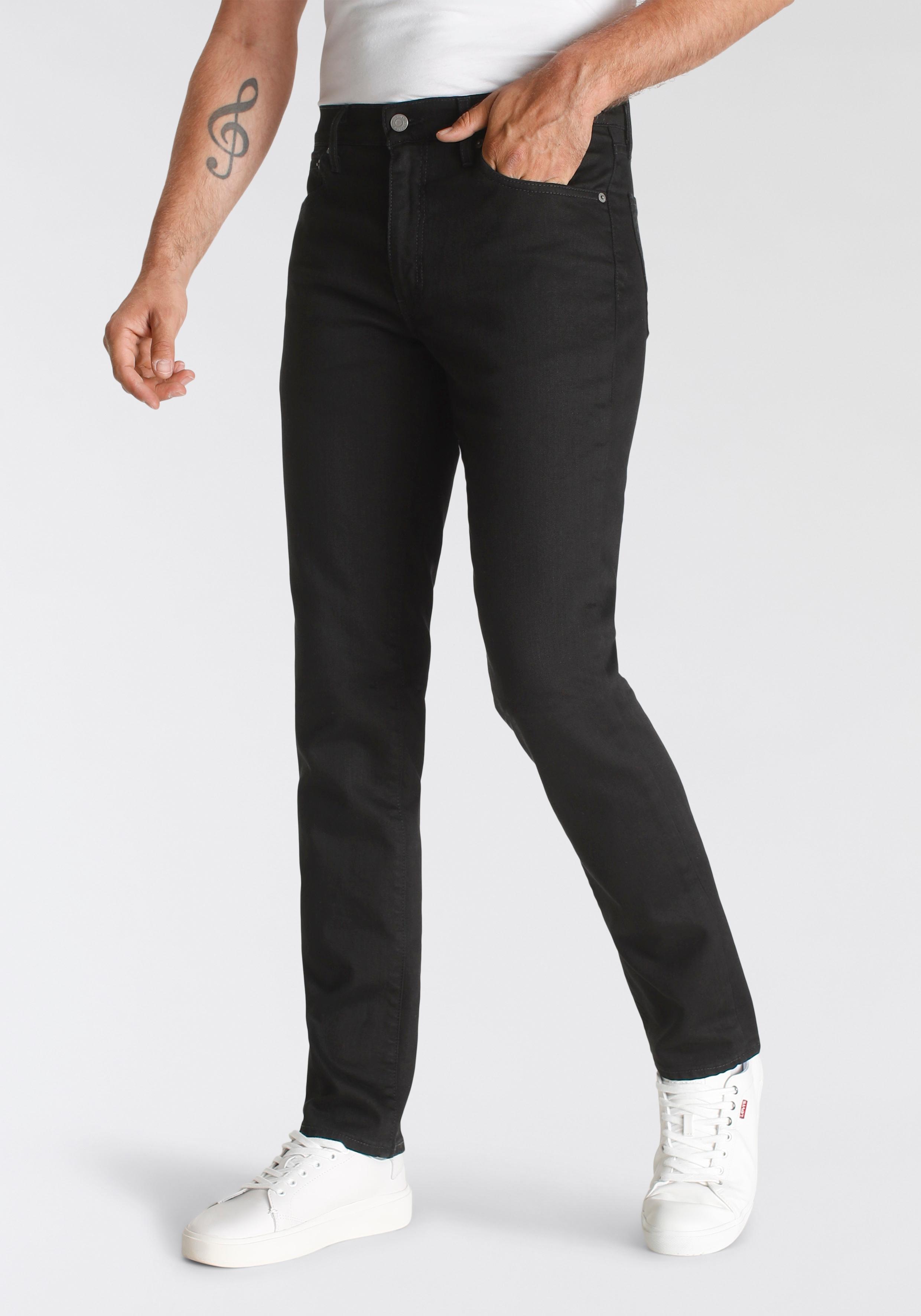 Slim-Fit-Jeans Levi's "511 Slim", Herren, Gr. 36, LäNge 32, Schwarz (Nightshine), Denim/Jeans, Obermaterial: 98% Baumwolle, 2% Elasthan, Skinny Fit KnöChellang, Jeans Slim-Fit-Jeans, Mit Stretch