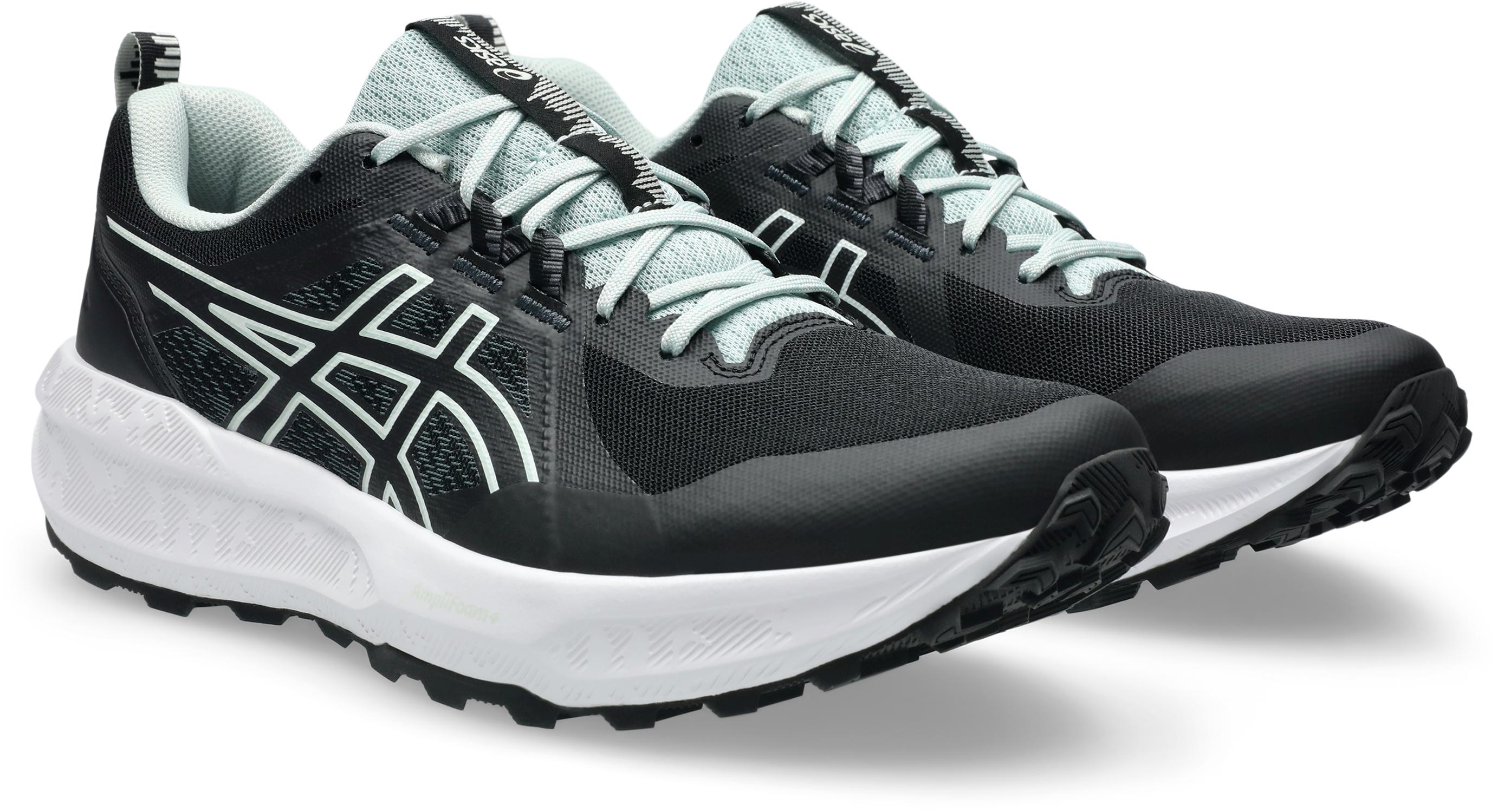 Trailrunningschuh asics "GEL-SONOMA 8", Herren, Gr. 44,5, Schwarz (Schwarz, Lake Grau), Synthetik, Textil, Schuhe, FüR Anspruchsvolles GeläNde, Profilierte AußEnsohle