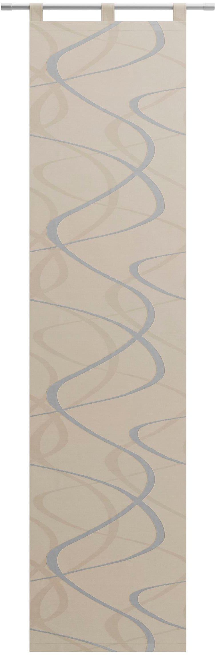 Schiebegardine NEUTEX FOR YOU "Pelotas" Gr. 2, beige (natur, beige), B:57cm H:175cm, Scherli, Polyester, Gardinen, Schiebegardine, inkl. Beschwerunsstange, Halbtransparent, Schlaufen-Aufhängung, modern, Topseller