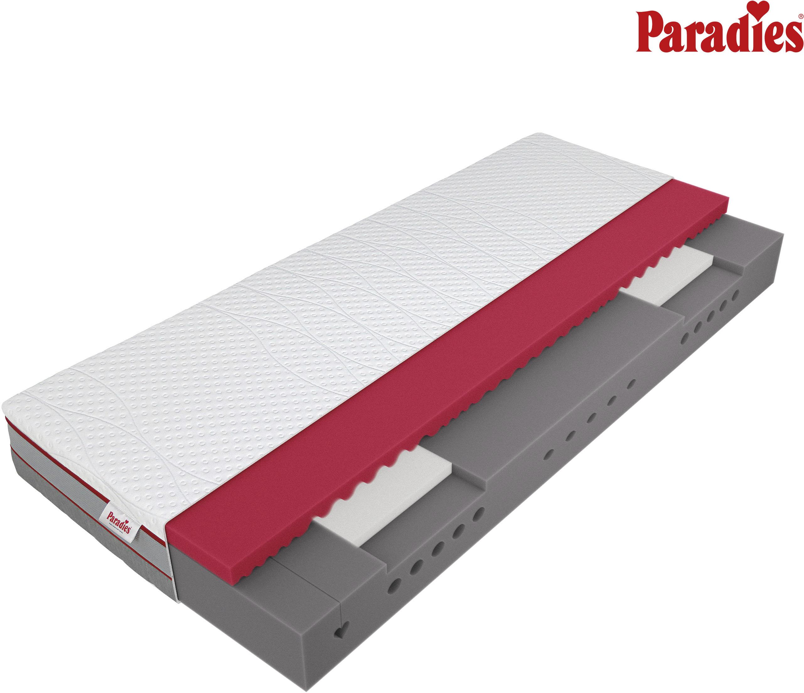 Kaltschaummatratze PARADIES "Neuheit: Paradies Perfekta KS, 90x200, 140x200 cm & weitere Größen", weiß, B:100cm H:22cm L:200cm, Bezug: 100% Polyester. Steppfüllung: 100% Polyester, Matratzen, Kaltschaummatratze, Maximaler Komfort mit Memoryschaum und Klimaregulierung