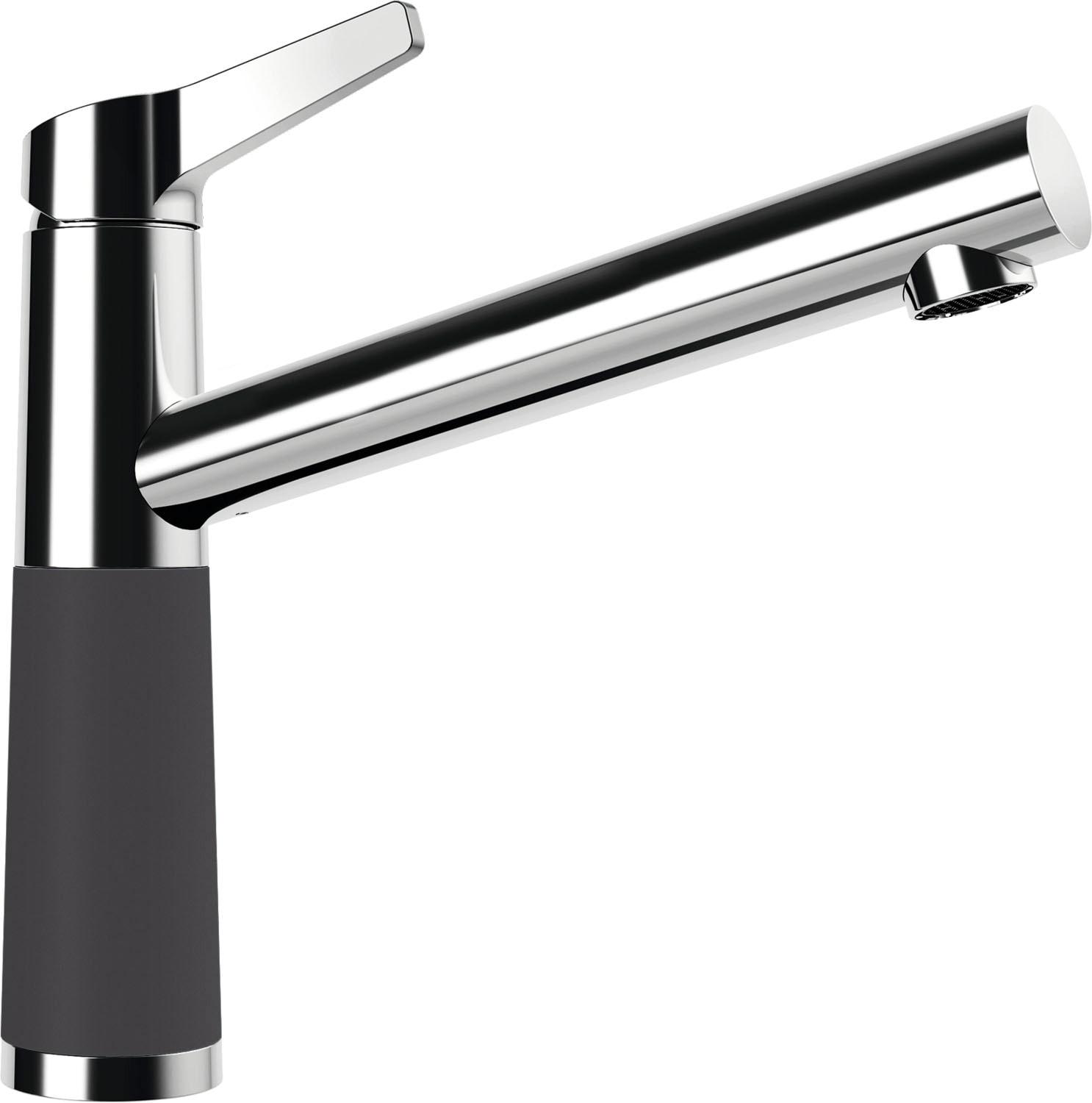 Küchenarmatur SCHOCK "SC-510 FA ND", lila (dusk), B:20,1cm H:22,8cm Ø:5,1cm, Messing, Armaturen, Küchenarmatur, Niederdruck, Festauslauf, Schwenkbereich 360