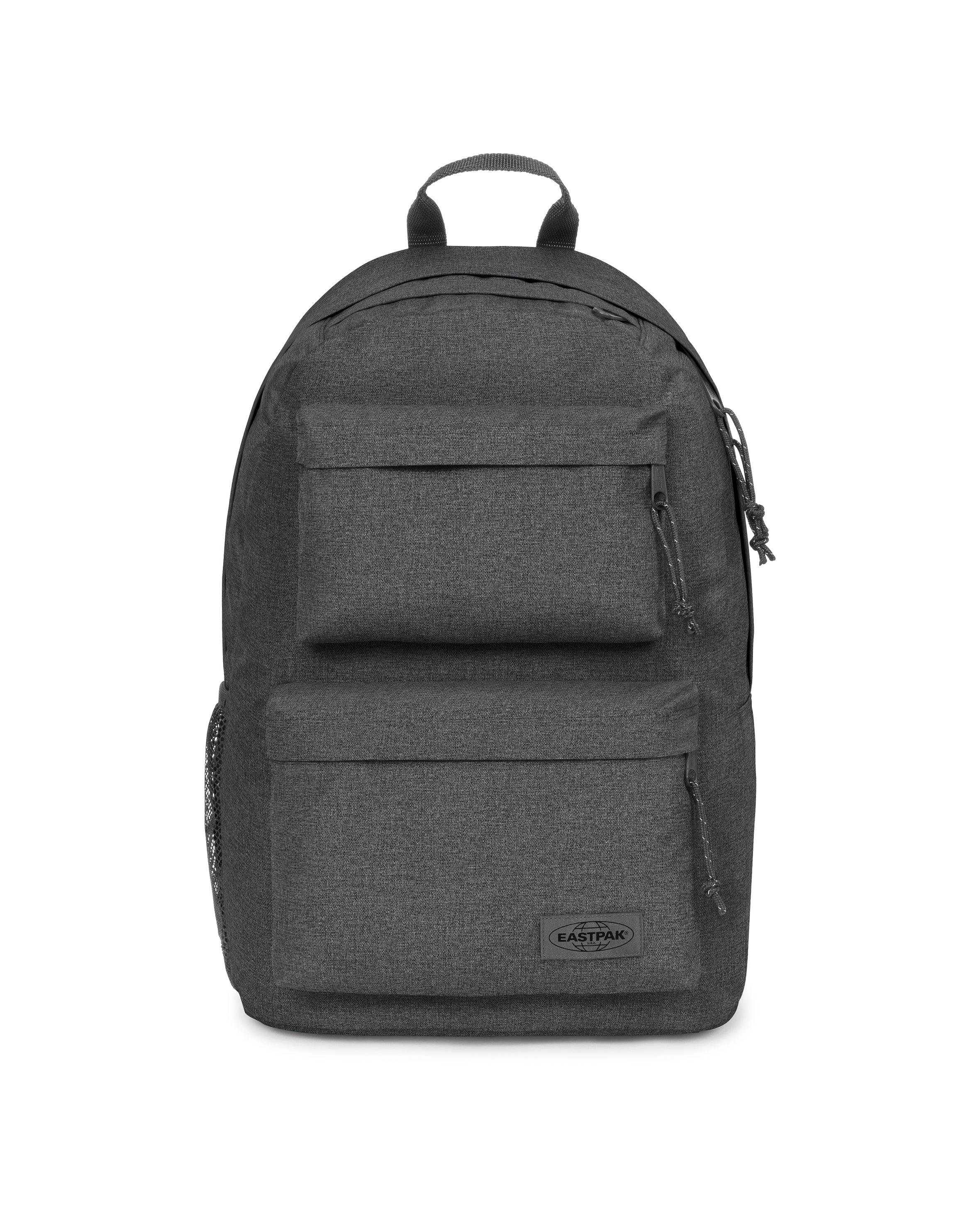 Freizeitrucksack EASTPAK "PADDED DBL", Jungen, Gr. B/H/T: 28,5cm x 47cm x 21cm, schwarz (schwarz denim), Nylon, Polyester, unifarben, Rucksäcke Freizeitrucksack, Schulrucksack Arbeitsrucksack Streetpack