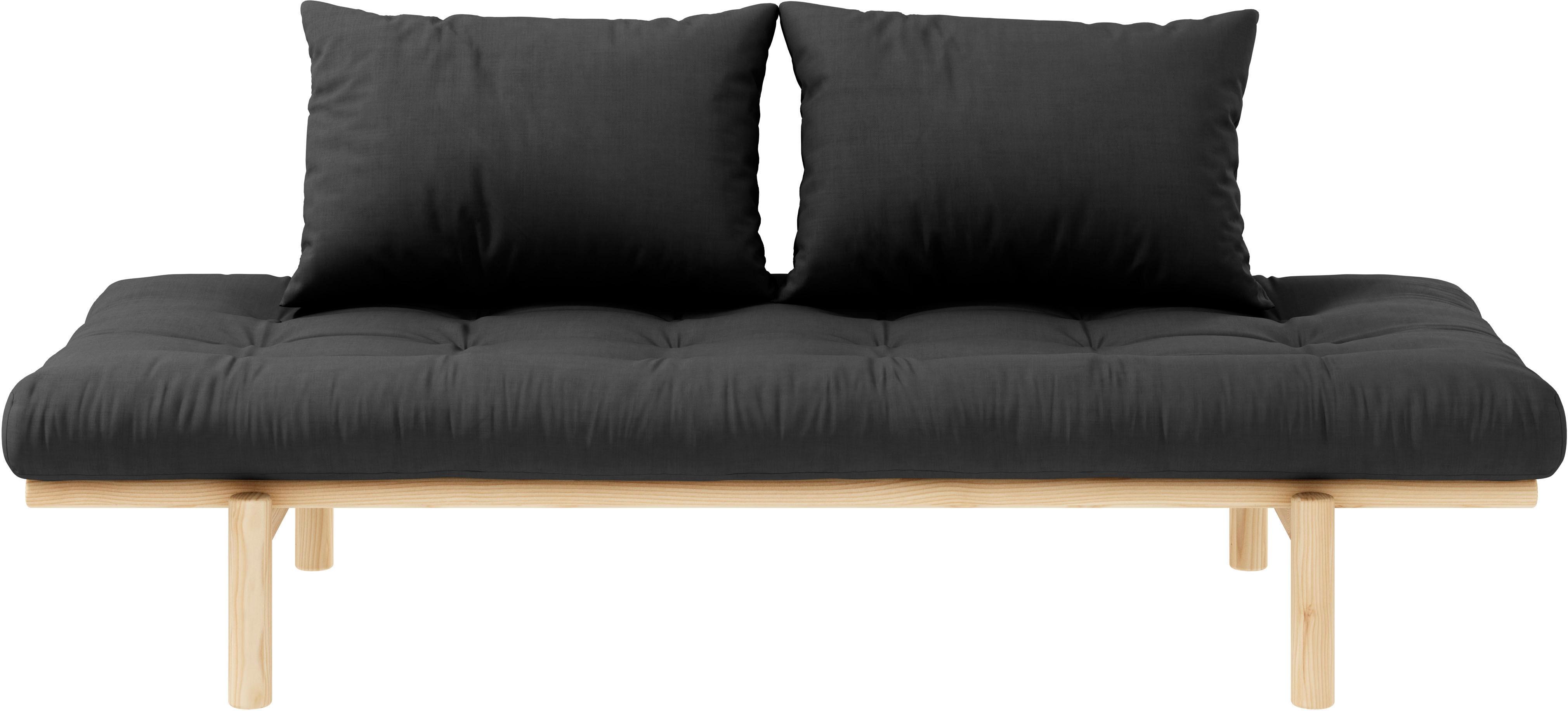 Daybett KARUP DESIGN "Pace", grau (dunkelgrau), B:200cm H:37cm L:200cm, Daybetten, Daybett, aus massiven Kiefernholz, inkl. Futonmatratze