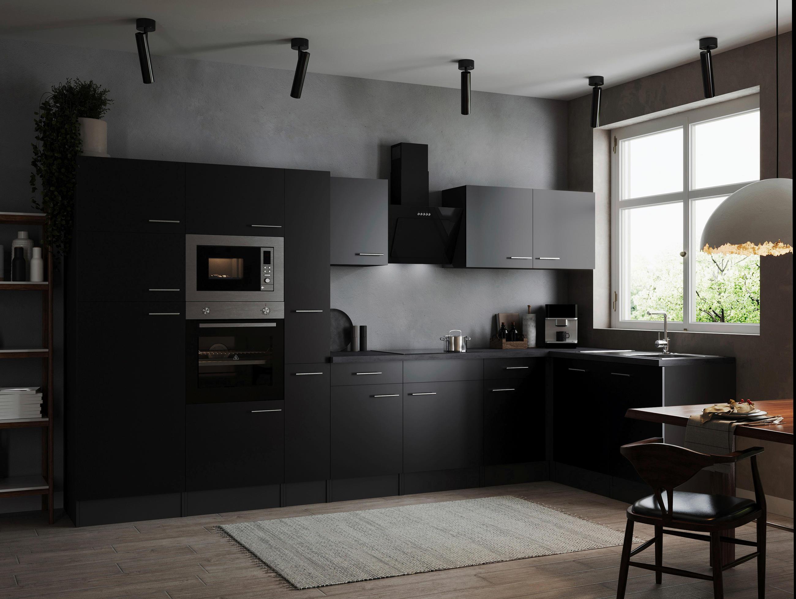 EckküChe Oliver M. GeräTen Ca. 370X172Cm Grau/Schwarz