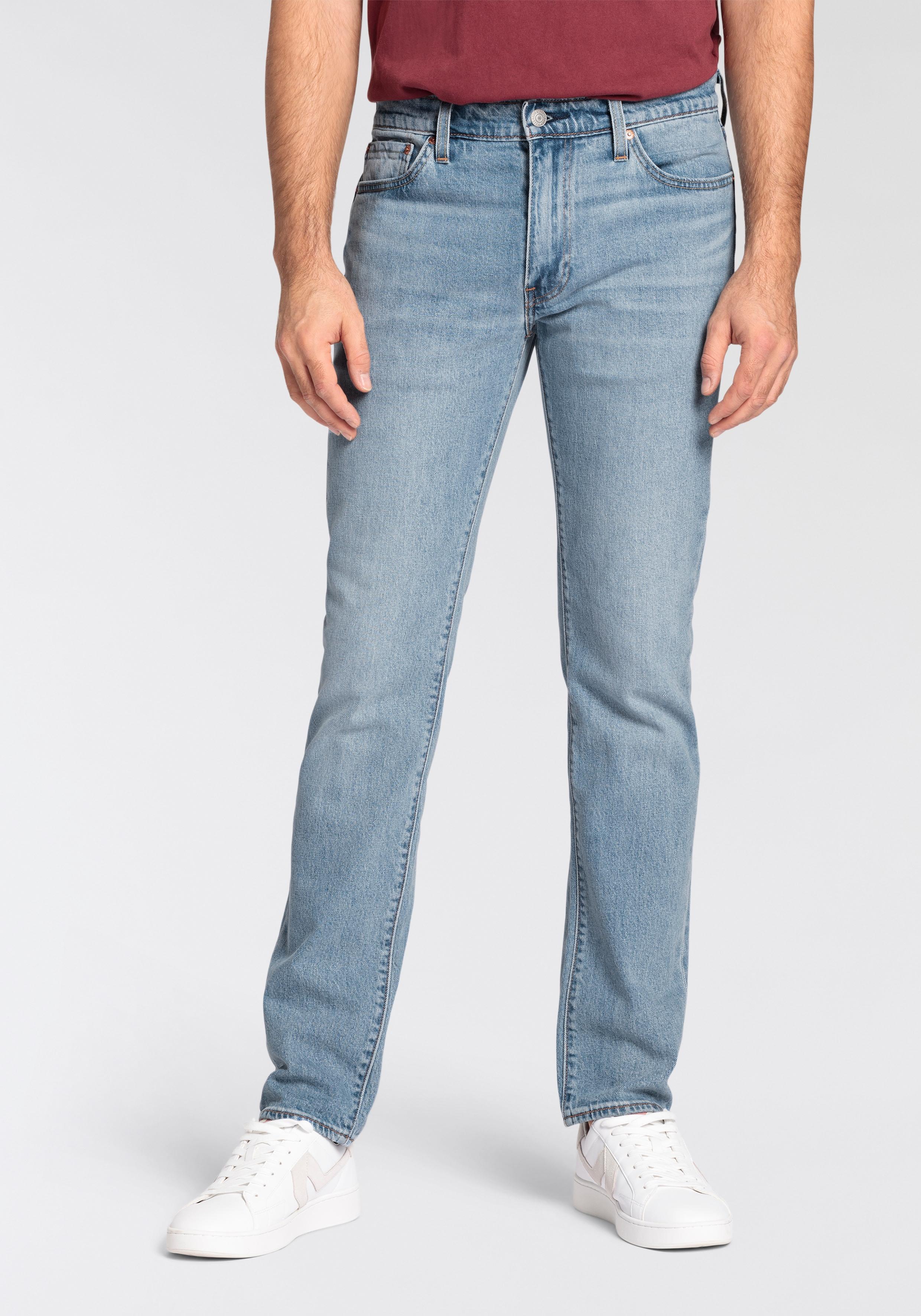 Slim-Fit-Jeans Levi's "511 Slim", Herren, Gr. 34, LäNge 32, Blau (Call It Off), Denim/Jeans, Obermaterial: 99% Baumwolle, 1% Elasthan, Skinny Fit KnöChellang, Jeans Slim-Fit-Jeans, Mit Stretch