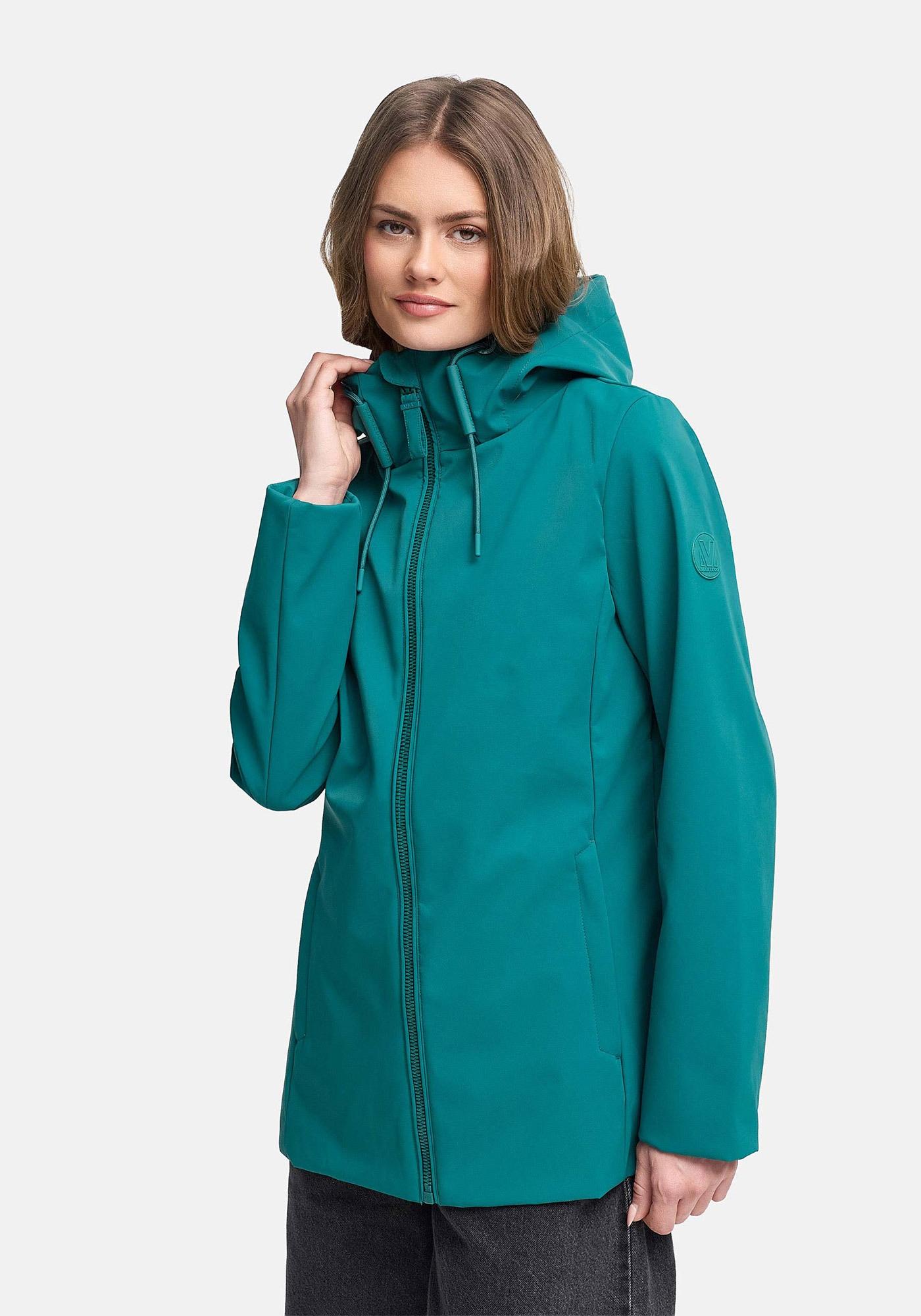 Outdoorjacke Marikoo "Minaa", Damen, Gr. L, Ocean GrüN, Obermaterial: 100% Polyester. Futter: 100% Polyester. Wattierung: 100% Polyester. ÄRmelfutter: 100% Polyester, Jacken Outdoorjacke, Sportliche Outdoorjacke Mit Kapuze Und HochschließEnden Kragen