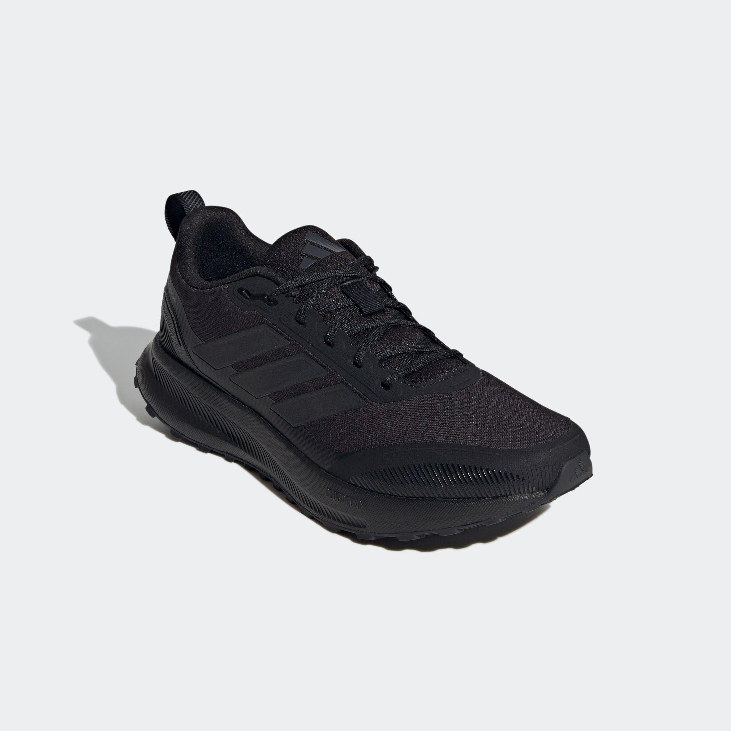 Laufschuh adidas Performance "Runfalcon 5 Tr", Herren, Gr. 45, Schwarz (Core Schwarz, Core Schwarz, Carbon), Synthetik, Textil, Schuhe Laufschuh