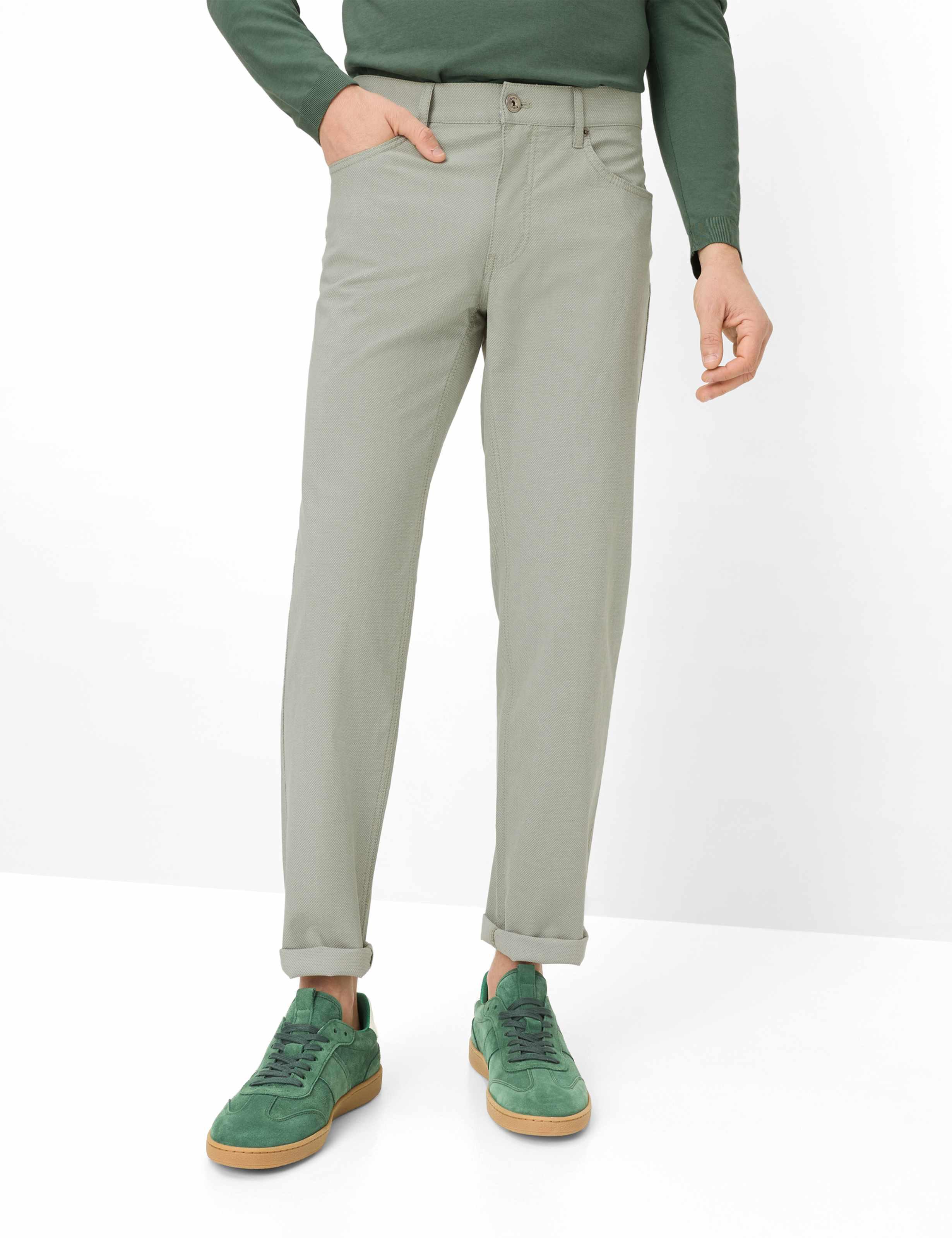 Brax Herren Five-Pocket-Hose Style CADIZ HERB, grün, Gr. 36/32