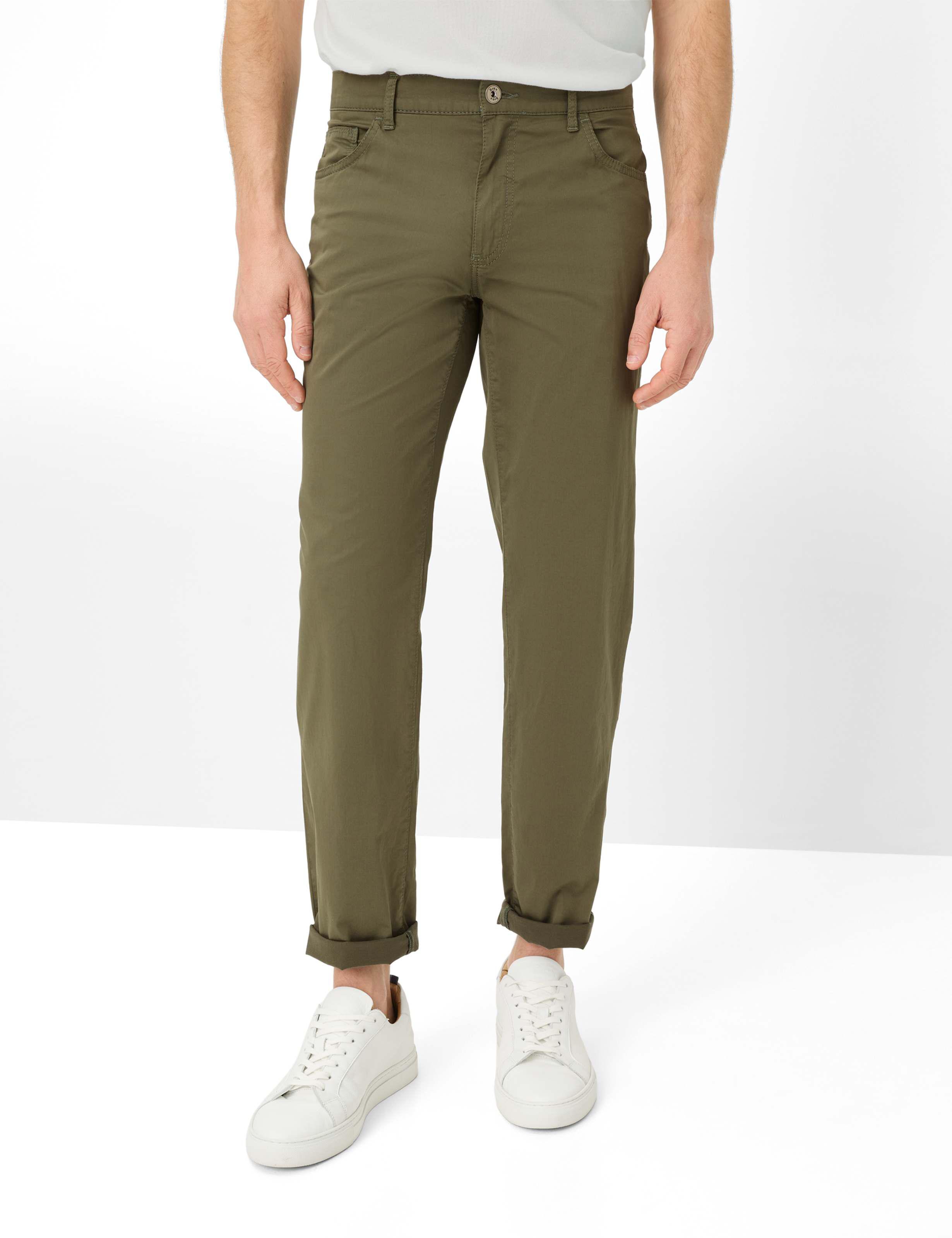 Brax Herren Five-Pocket-Hose Style CADIZ OLIVE Grün Oliv, grün - oliv, Gr. 35/34