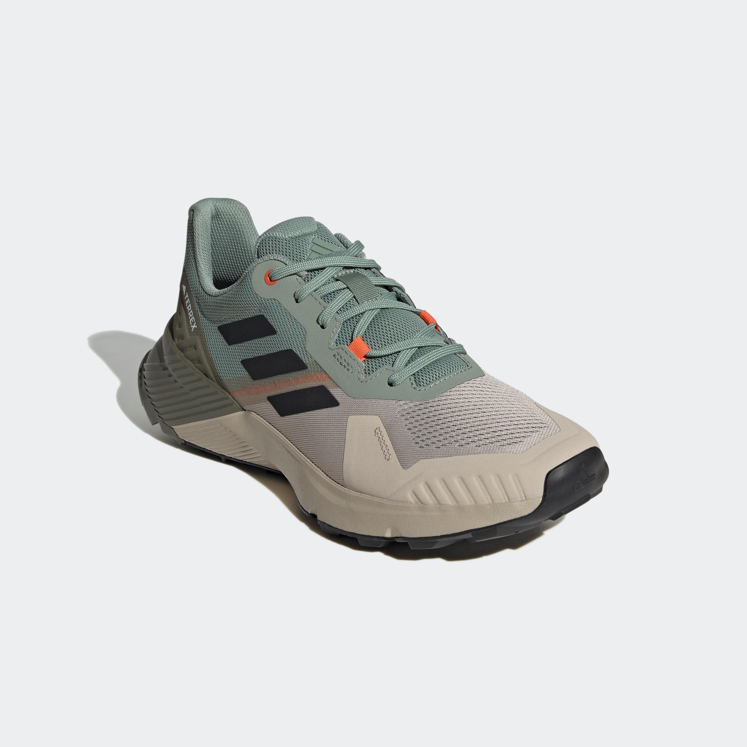 Trailrunningschuh ADIDAS TERREX "SOULSTRIDE", Herren, Gr. 42,5, silgrn, cschwarz, seimor, Synthetik, Textil, Schuhe Trailrunningschuh, Trail-Runningschuhe