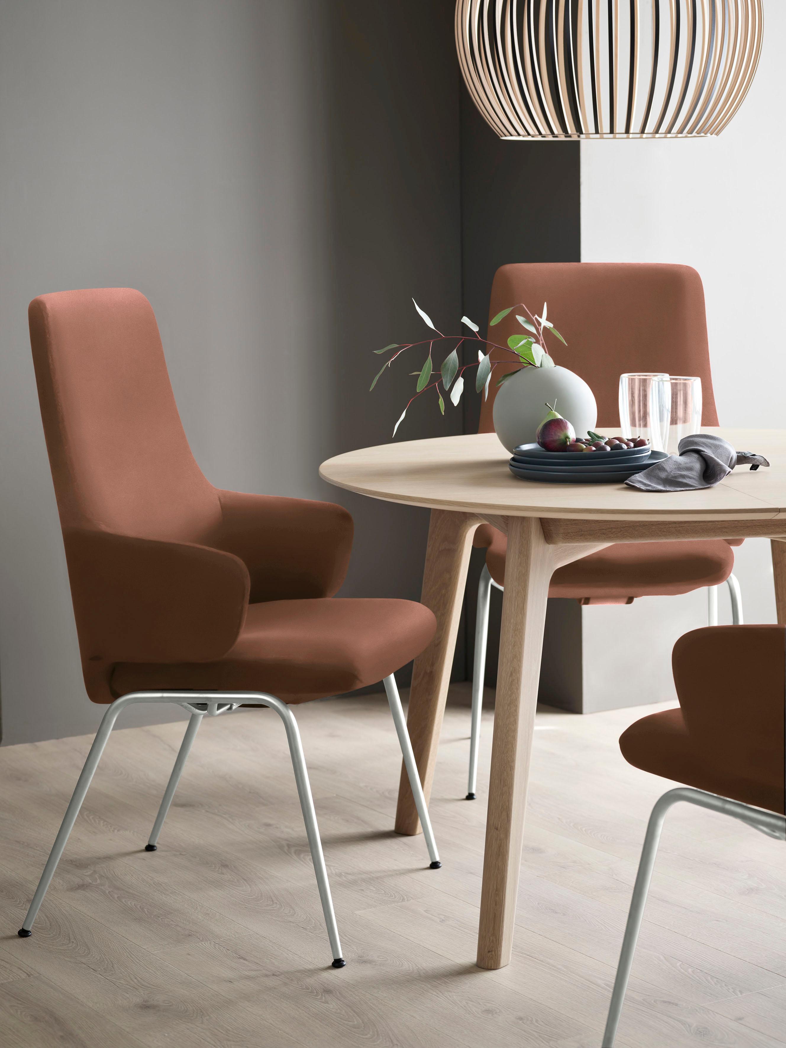 Polsterstuhl STRESSLESS "Laurel", braun (copper paloma, schwarz matt), B:58cm H:105cm T:60cm, Leder PALOMA: PALOMA ist ein durchgefärbtes Semianilin-Möbelleder mit natürlicher Narbung., Stühle, Polsterstuhl, High Back mit Armlehne, Größe L, mit Beinen aus Stahl in Schwarz matt