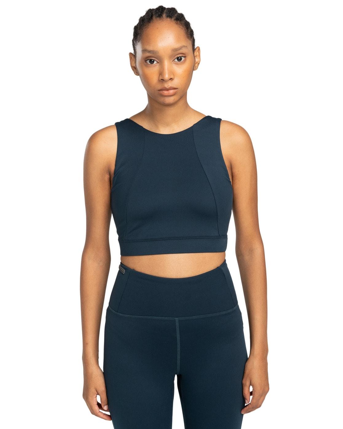 Sporttop ELEMENT "Temple", Damen, Gr. M, blau (blauberry), Obermaterial:79% Microfaser, 21% Elasthan;, Tops Sporttop