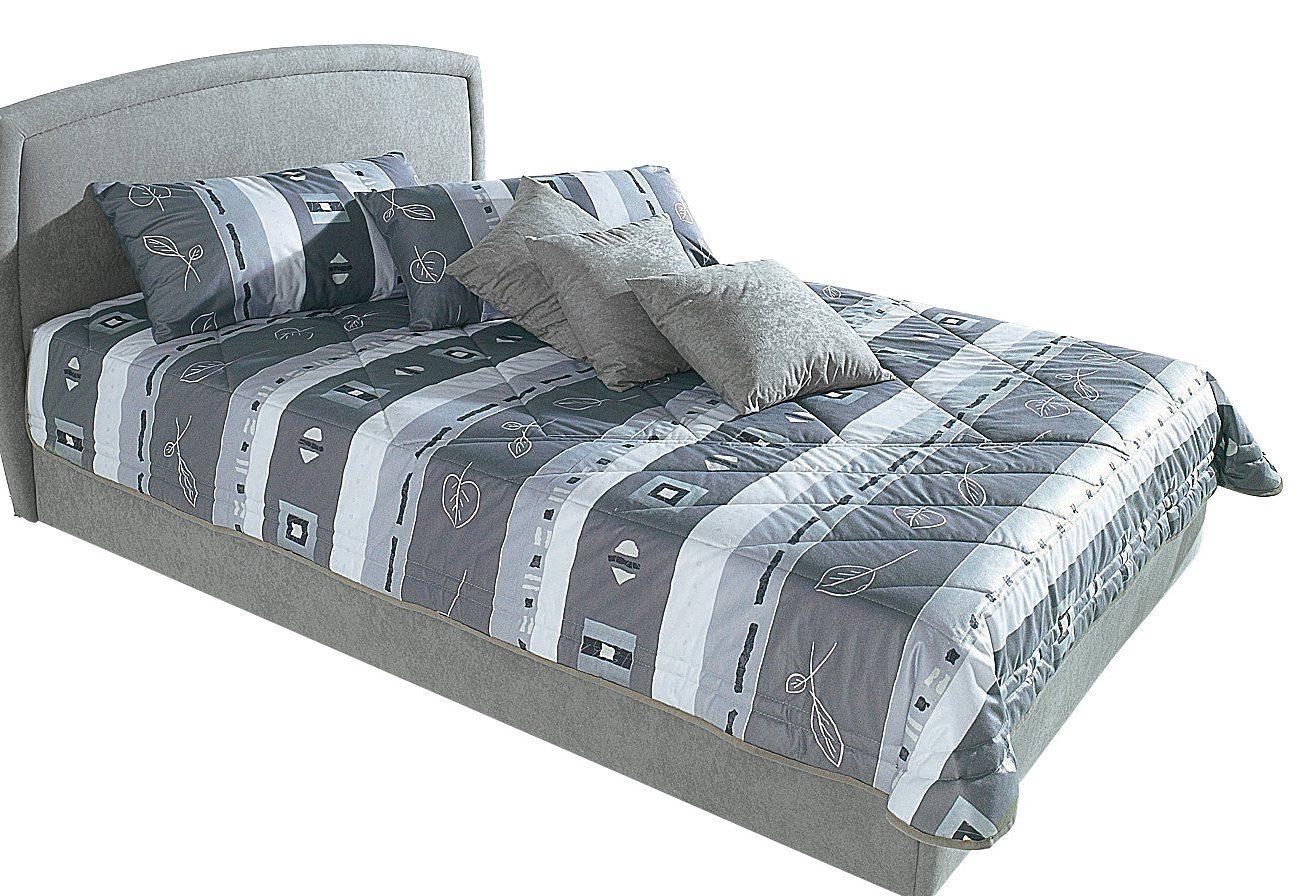 Tagesdecke, grau, B:215cm L:225cm, Polyester, WESTFALIA SCHLAFKOMFORT, Tagesdecken, Tagesdecke