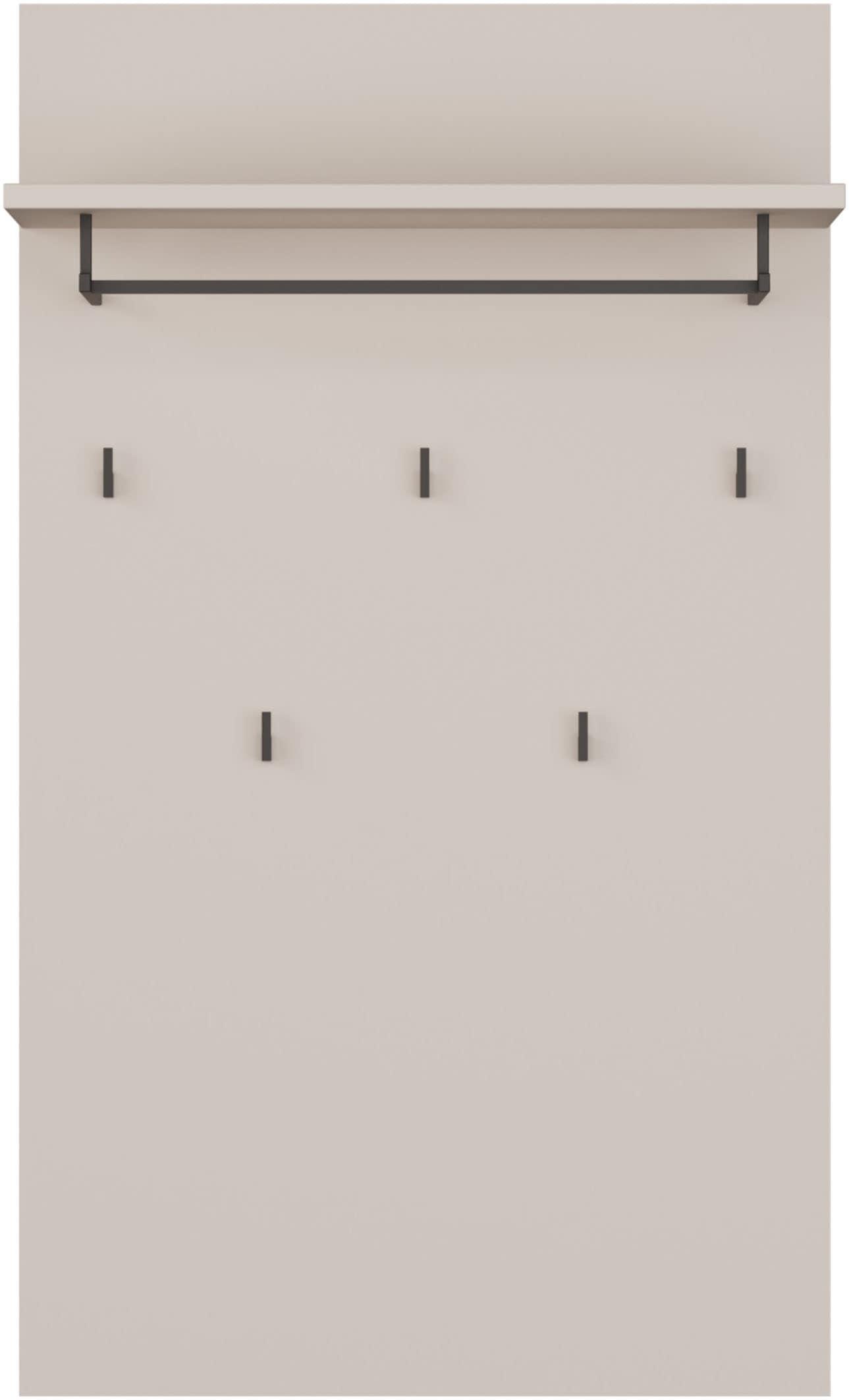 Garderobenpaneel FORTE "Alice Springs", sand, B:74cm H:127cm T:30cm, Holzwerkstoff, Garderobenpaneele, Garderobenpaneel, B/H/T 74/127/30 cm, Wandmontage
