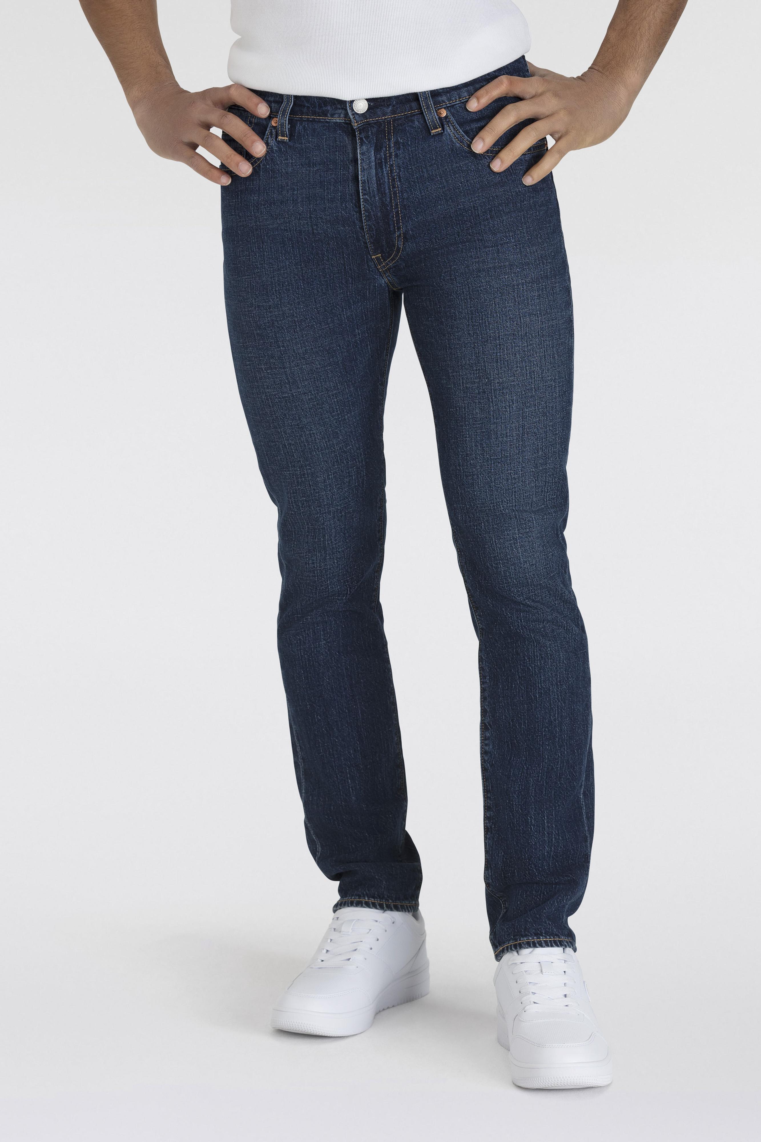 Slim-Fit-Jeans Levi's "511 Slim", Herren, Gr. 36, LäNge 34, Part The Sea Ltwt, Denim/Jeans, Obermaterial: 81% Baumwolle, 18% Leinen, 1% Elasthan, Skinny Fit KnöChellang, Jeans Slim-Fit-Jeans, Mit Stretch