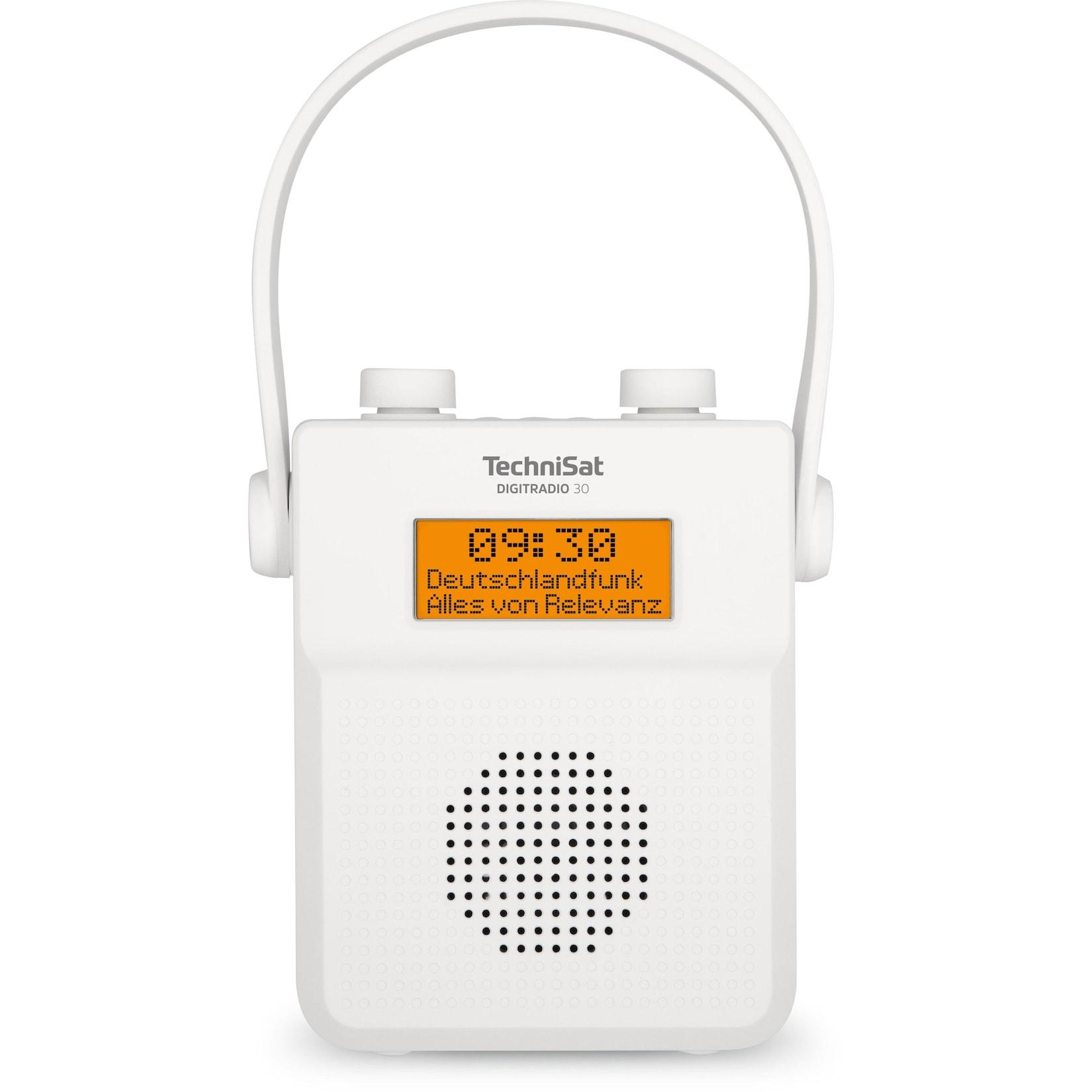 TechniSat DIGITRADIO 30 wasserdichtes IPX5 DAB+/UKW Duschradio, Akku