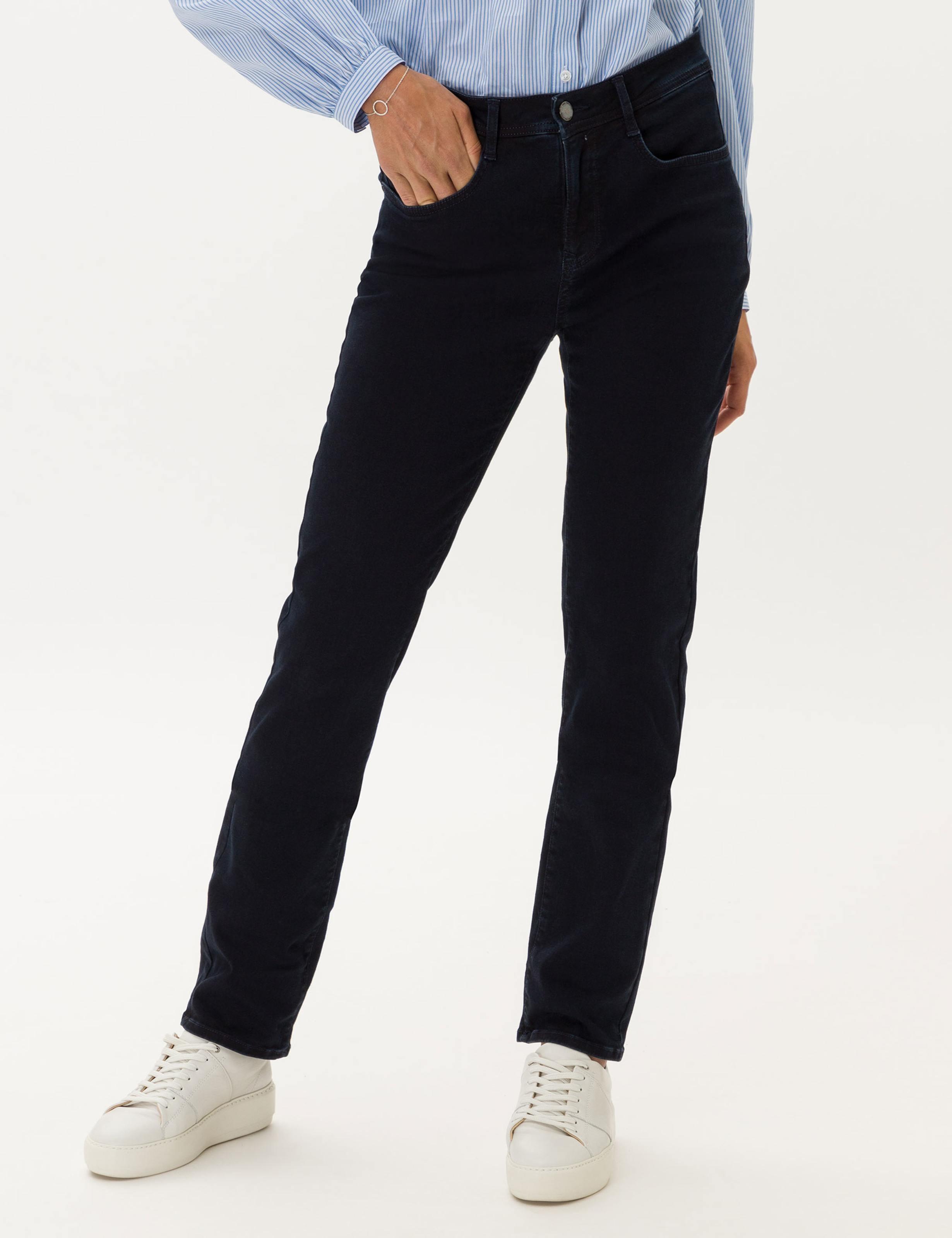 5-Pocket-Jeans Brax "Style Carola", Damen, Gr. 40L80, LanggrößEn, Blau (Dunkelblau), Denim/Jeans, 96% Baumwolle, 4% Elasthan, Jeans 5-Pocket-Jeans