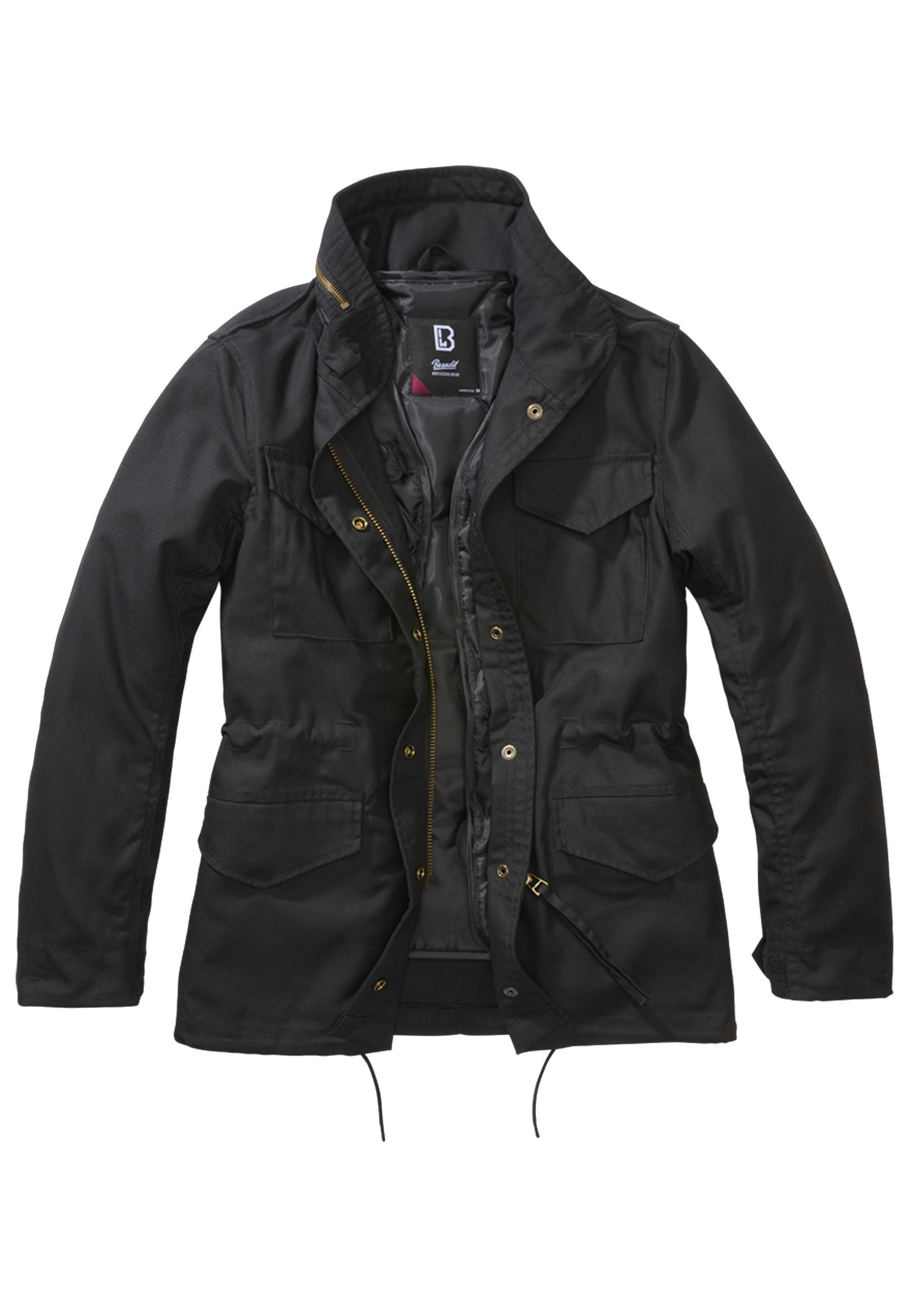 Parka Brandit "Brandit Damen Ladies M65 Standard Jacket", Damen, Gr. S, Schwarz, 80% Polyester, 20% Baumwolle, Mehrfarbig, Normal, Ohne Ausschnitt, Jacken Parka