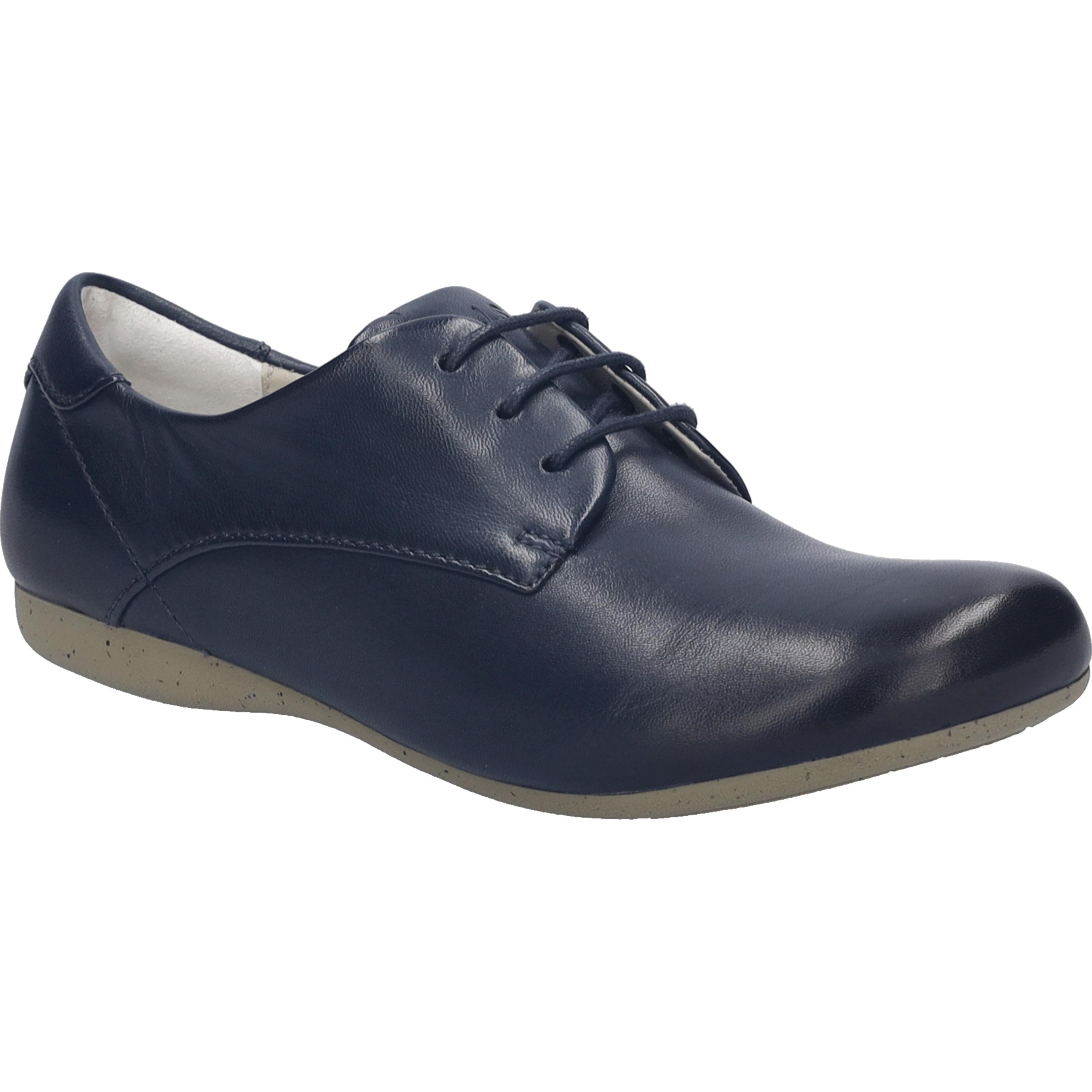 SchnüRschuh Josef Seibel "Fiona 84, Ocean", Damen, Gr. 40, Blau (Ocean), Obermaterial: 100% Rindsleder Leather Cow., Schuhe SchnüRschuh