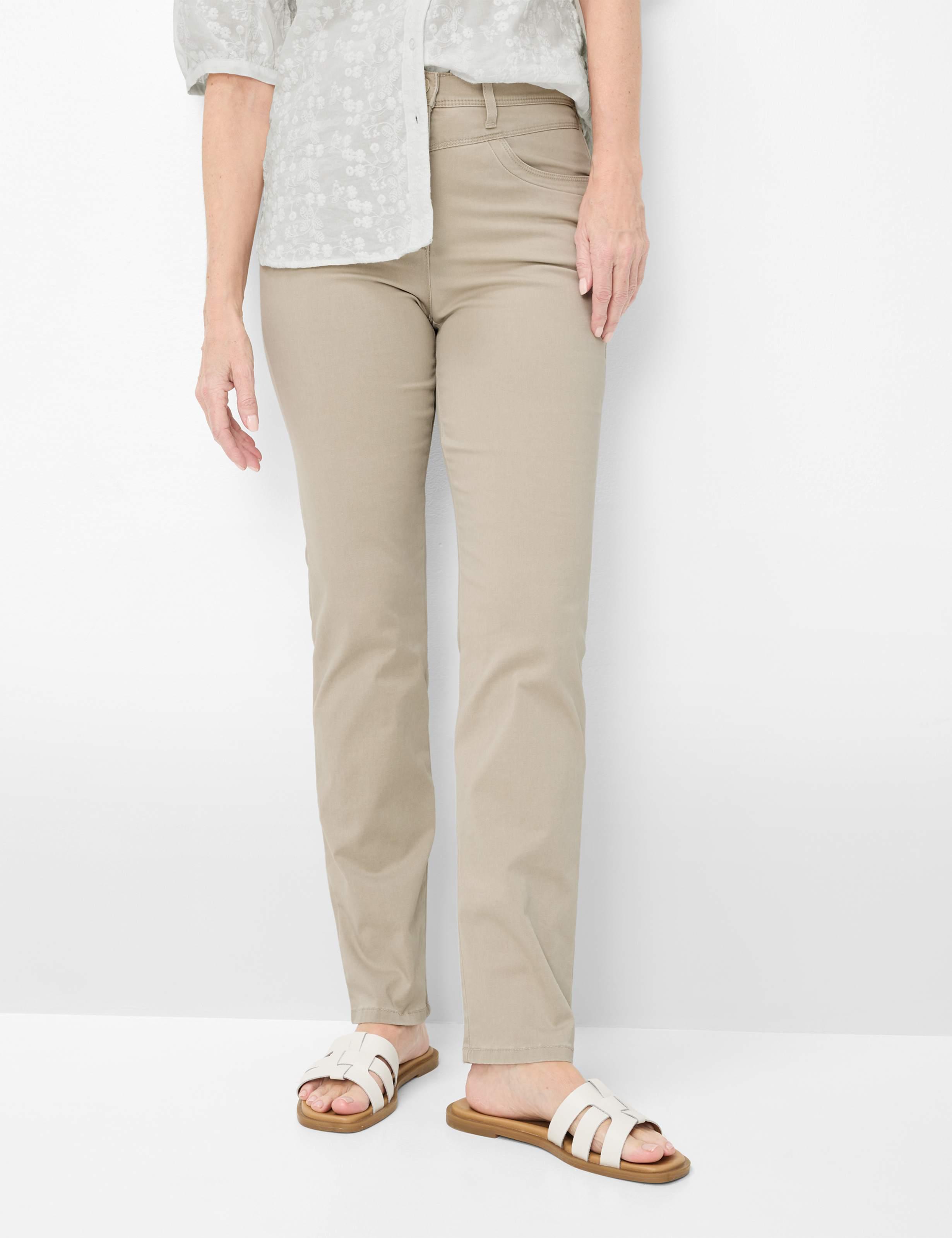 Raphaela By Brax Damen Five-Pocket-Hose Style Laura NEW Sand, Hellbeige, Gr. 38