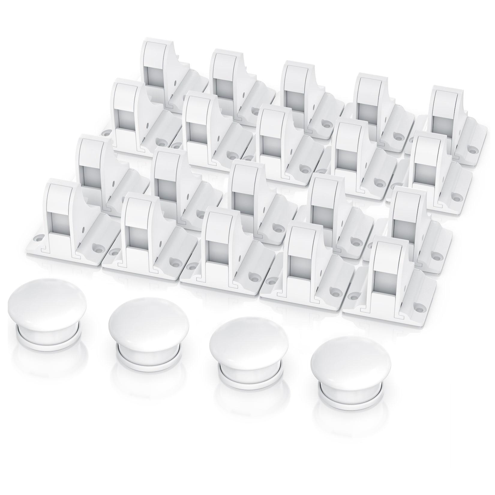 BEARWARE 2x Kindersicherung, Babysicherung Schrankschloss, Schranksicherung magnetisch 10 Schlösser