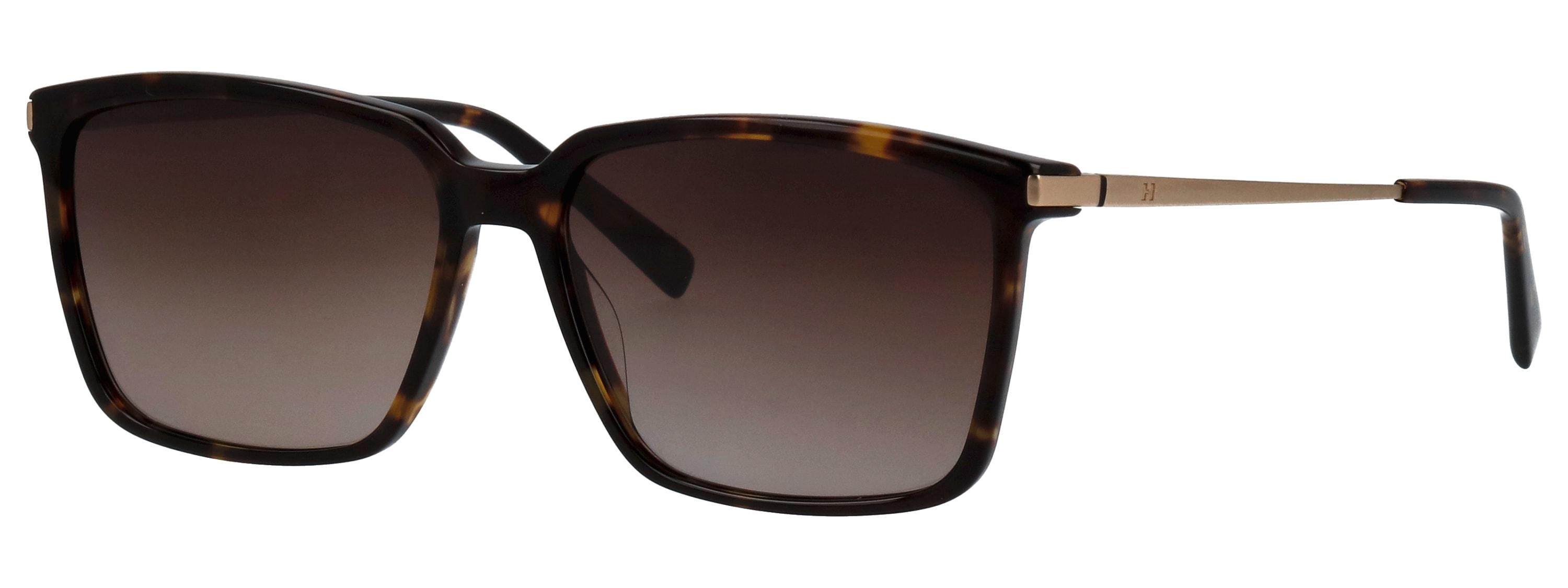Sonnenbrille Humphrey´S eyewear "Modell 585352", Herren, Havanna, Gemustert, Leicht Durchscheinend, Matt, Sonnenbrillen Sonnenbrille, Form Karree/Eckig, Logoschriftzug Auf BüGel, Kombifassung