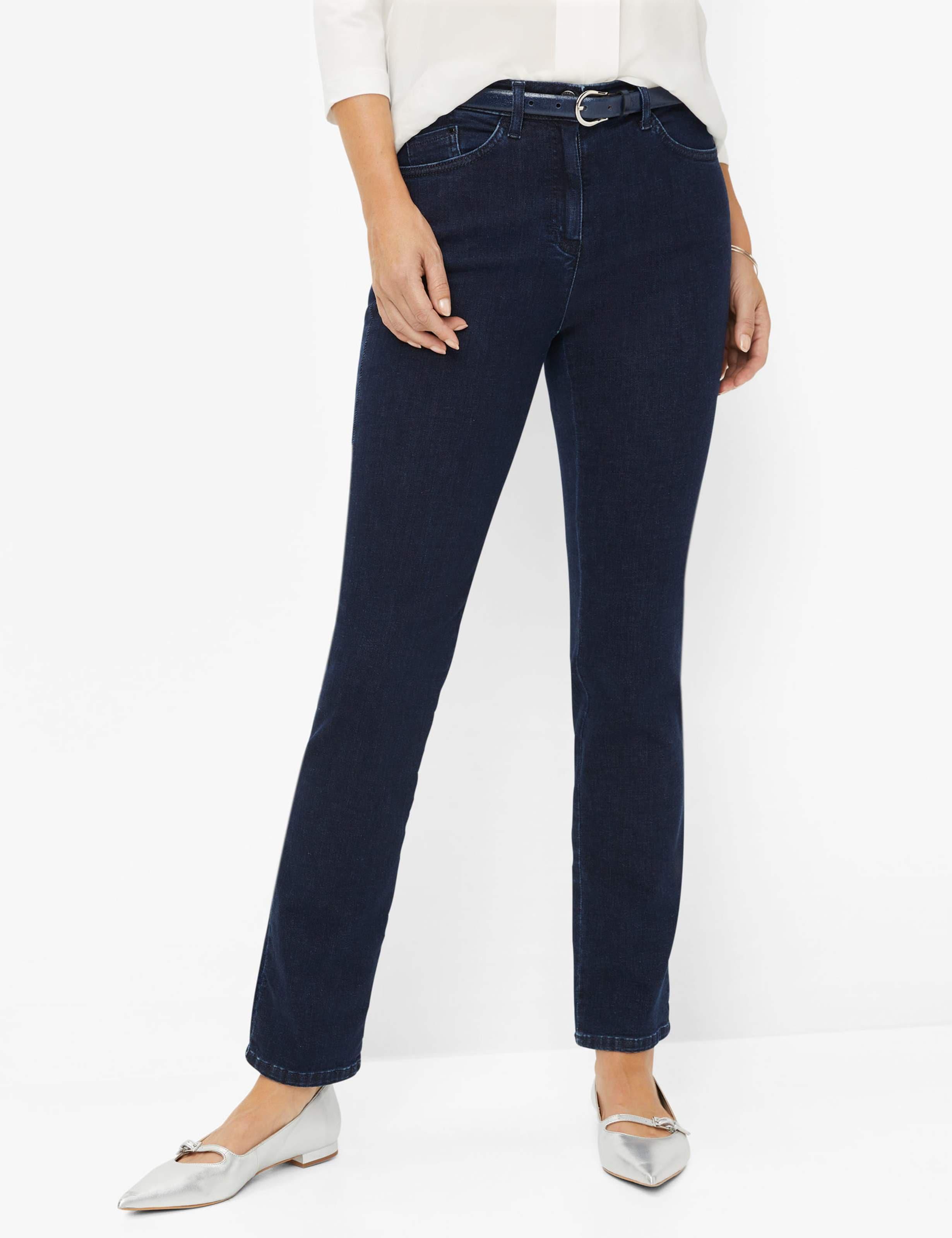 5-Pocket-Jeans Raphaela By Brax "Style Lora", Damen, Gr. 36K18, KurzgrößEn, Blau (Dunkelblau), Denim/Jeans, 82% Baumwolle, 12% Lyocell, 5% Elastomultiester, 1% Elasthan, Sehr Schmal, Jeans 5-Pocket-Jeans