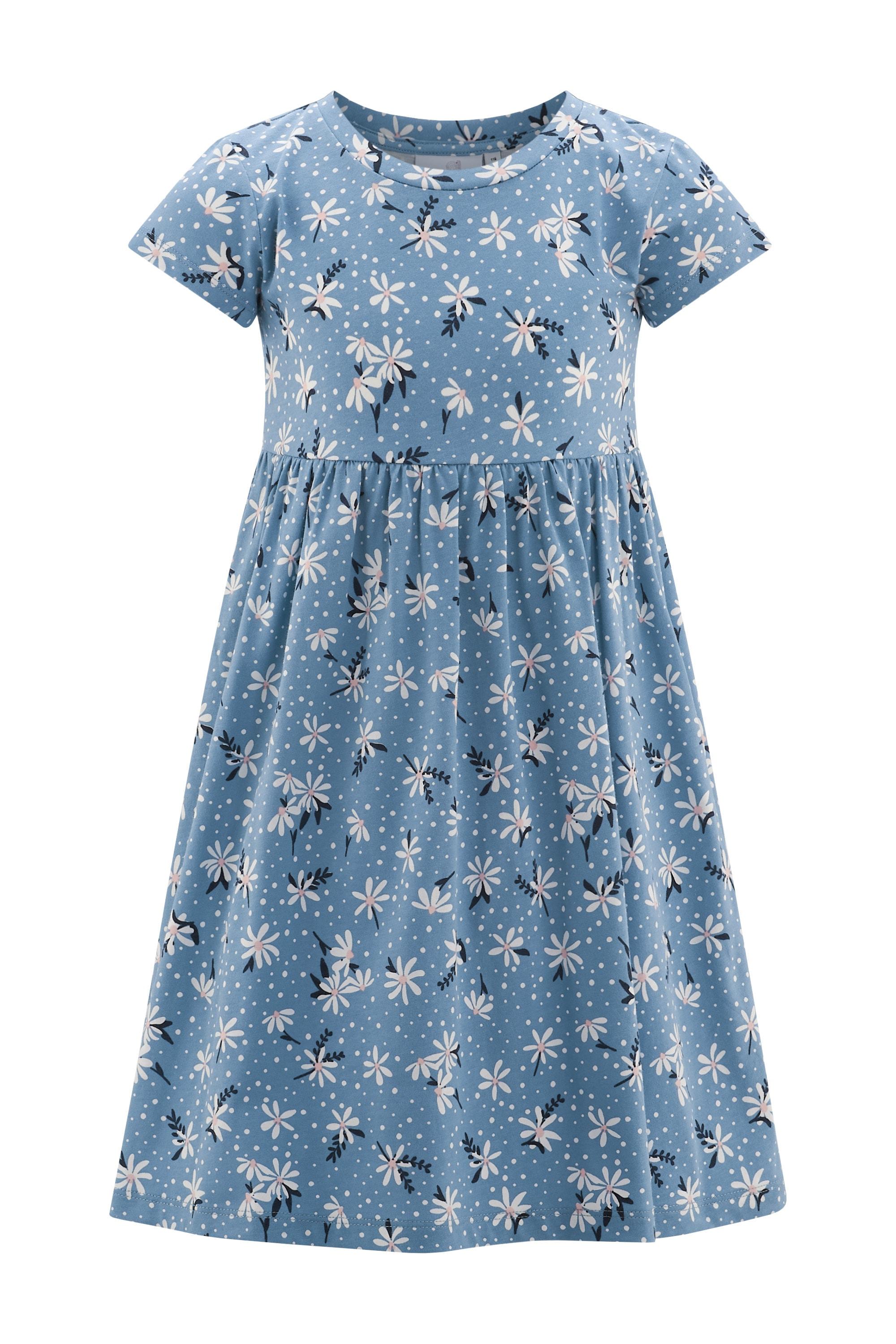 Sommerkleid Happy Girls "MäDchenkleid", MäDchen, Gr. 92, Euro-GrößEn, Dove Blau, Stoff, 100% Baumwolle, Normal, Kleider Sommerkleid