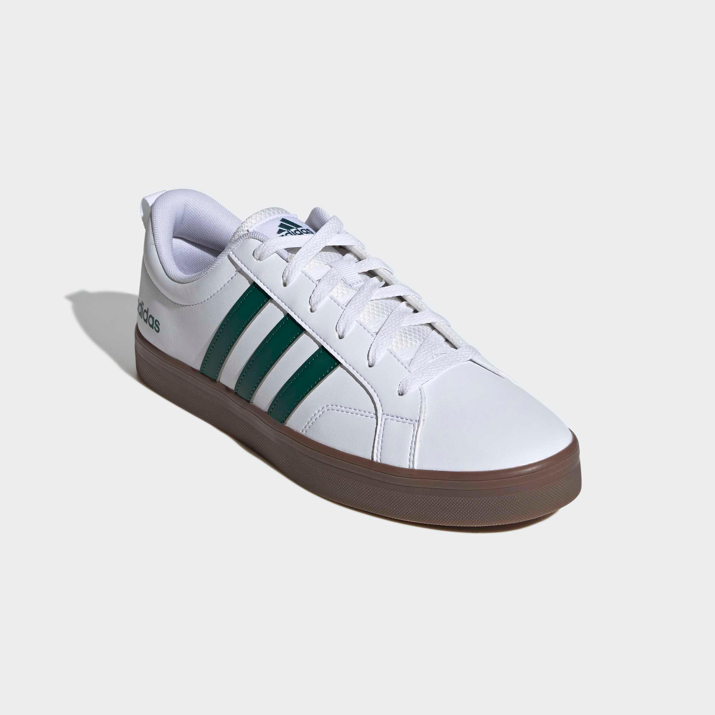 Sneaker Adidas Sportswear "Vs Pace 2.0", Herren, Gr. 43, Cloud Weiß, Collegiate GrüN, Gum5, Synthetik, Textil, Schuhe Sneaker