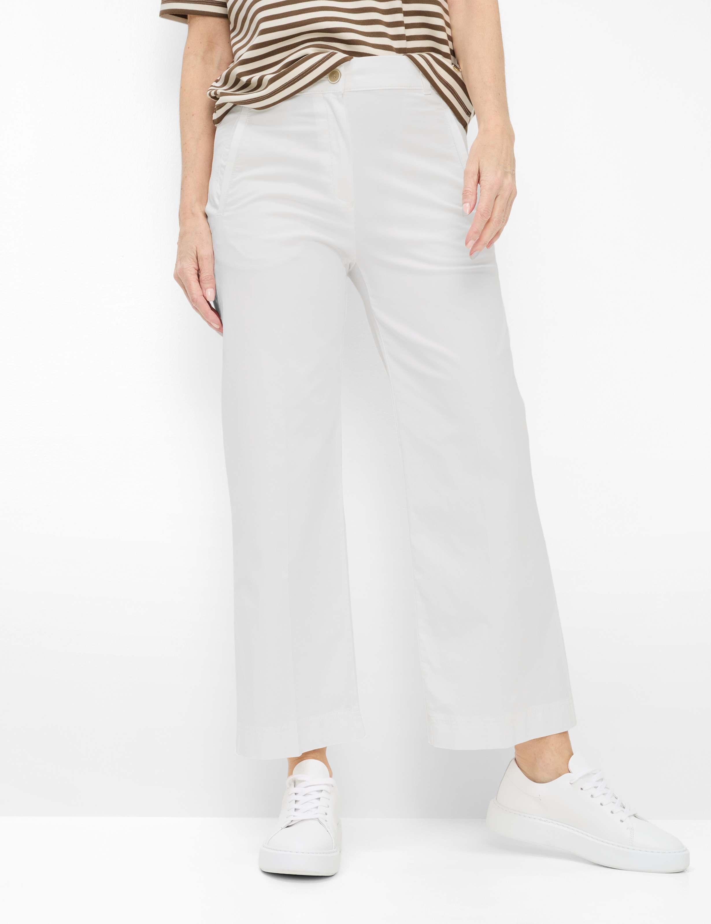 Raphaela by Brax Damen Culotte Style PEGGY CULOTTE WHITE, weiß, Gr. 44
