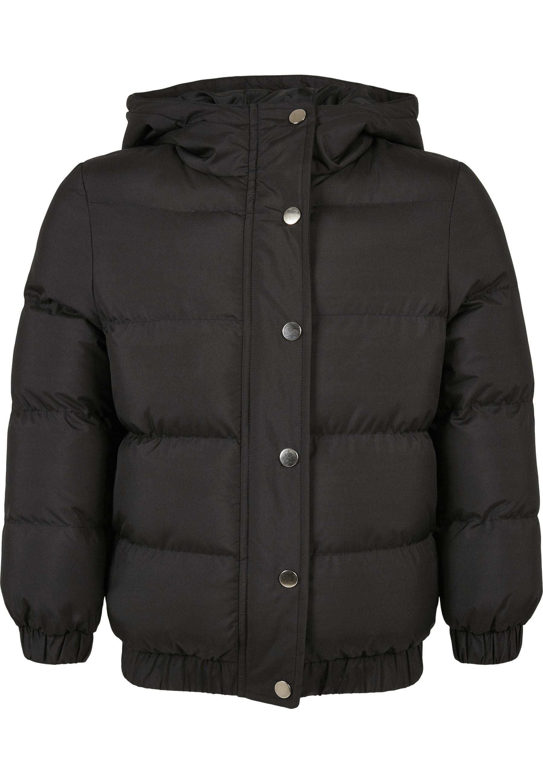Winterjacke Urban Classics "Urban Classics Damen Girls Hooded Puffer Jacket", MäDchen, Gr. 158/164, Schwarz, 100% Polyester, Unifarben, Normal, Ohne Ausschnitt, Jacken Winterjacke