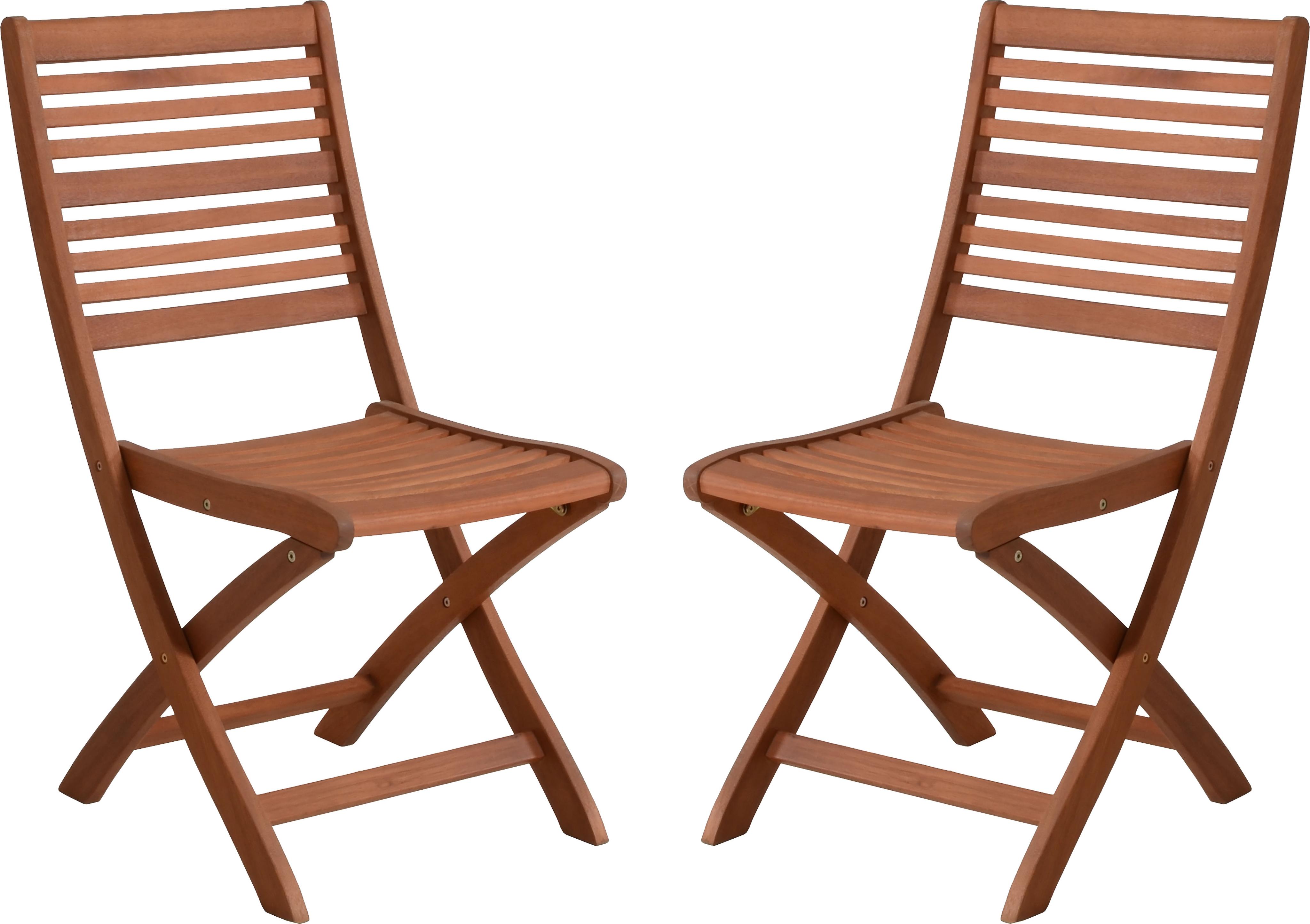 Klappstuhl GARDEN PLEASURE "SAVANNAH, 2er-Set", braun (braun, braun), B:61cm H:90cm T:44cm, Massivholz, Stühle, Klappstuhl, klappbar
