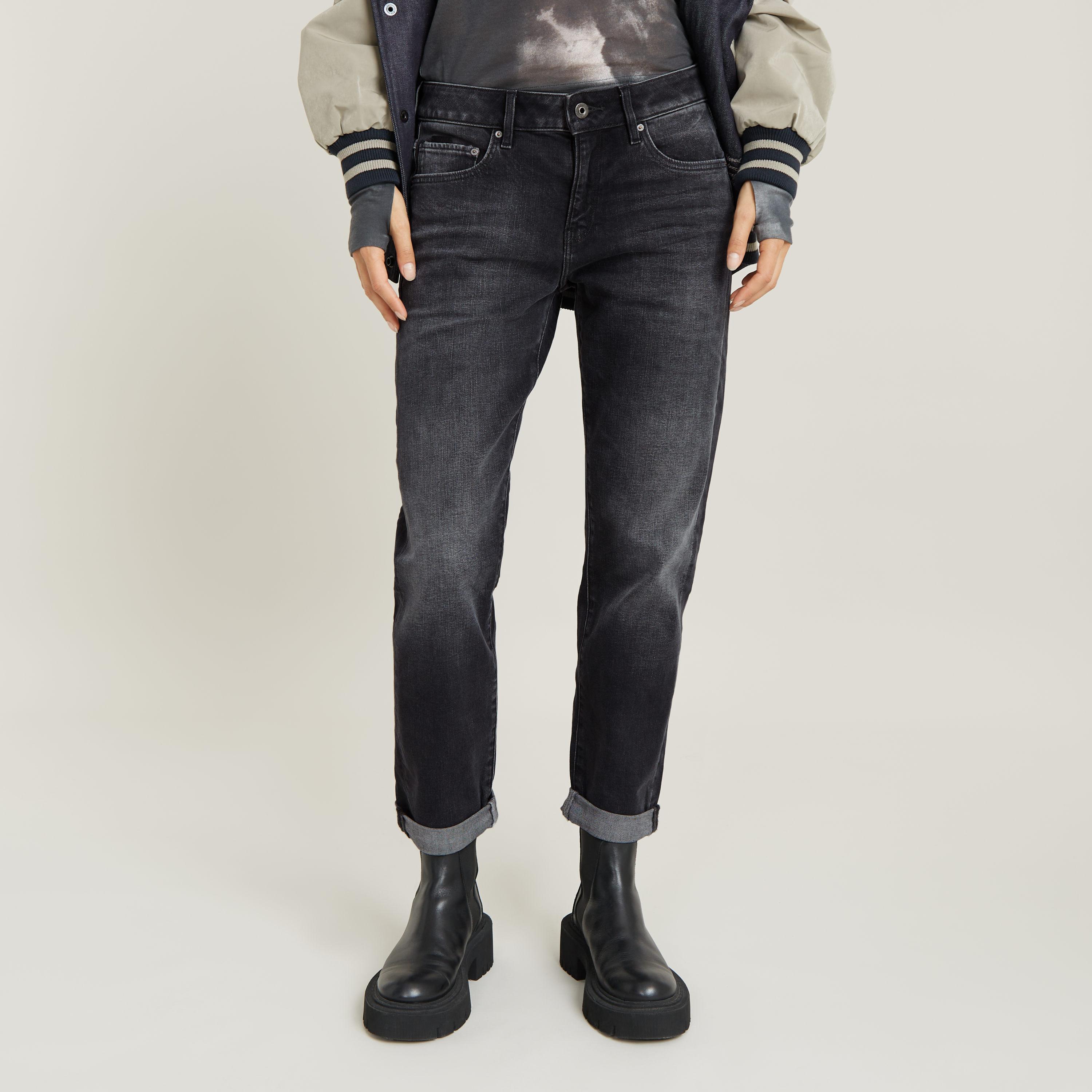 Boyfriend-Jeans G-STAR "Kate", Damen, Gr. 33, LäNge 32, Grau (Vintage Basalt), Denim/Jeans, Obermaterial: 99% Baumwolle, 1% Elasthan, Weit, Unten Schmal Lang, Jeans, Im 5-Pocket-Stil