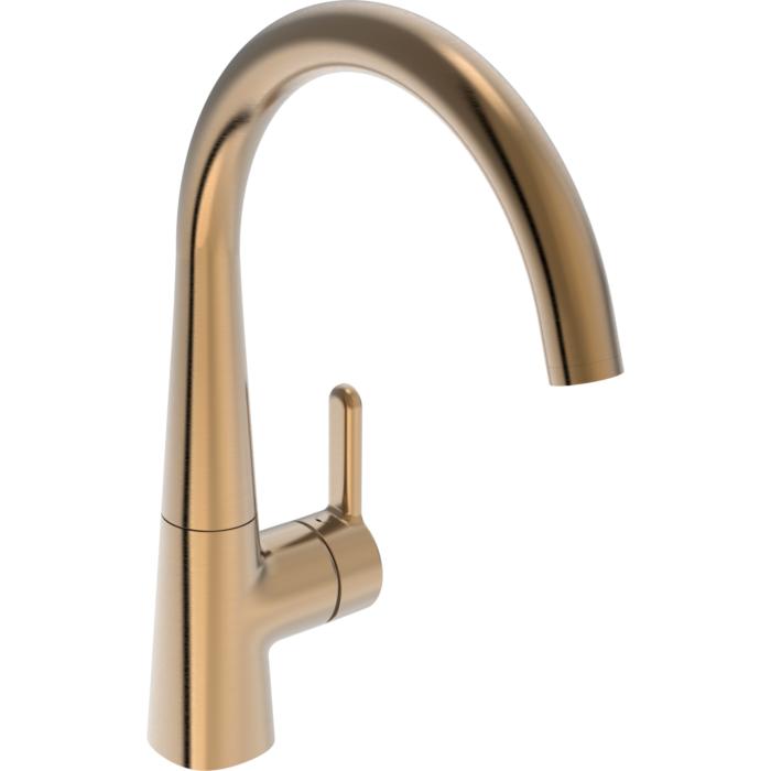 Hansa Hansadesigno Style KüChenarmatur 5101228381 Hebel Seitlich, Schwenkbar, Ausladung 219Mm, Bronze GebüRstet