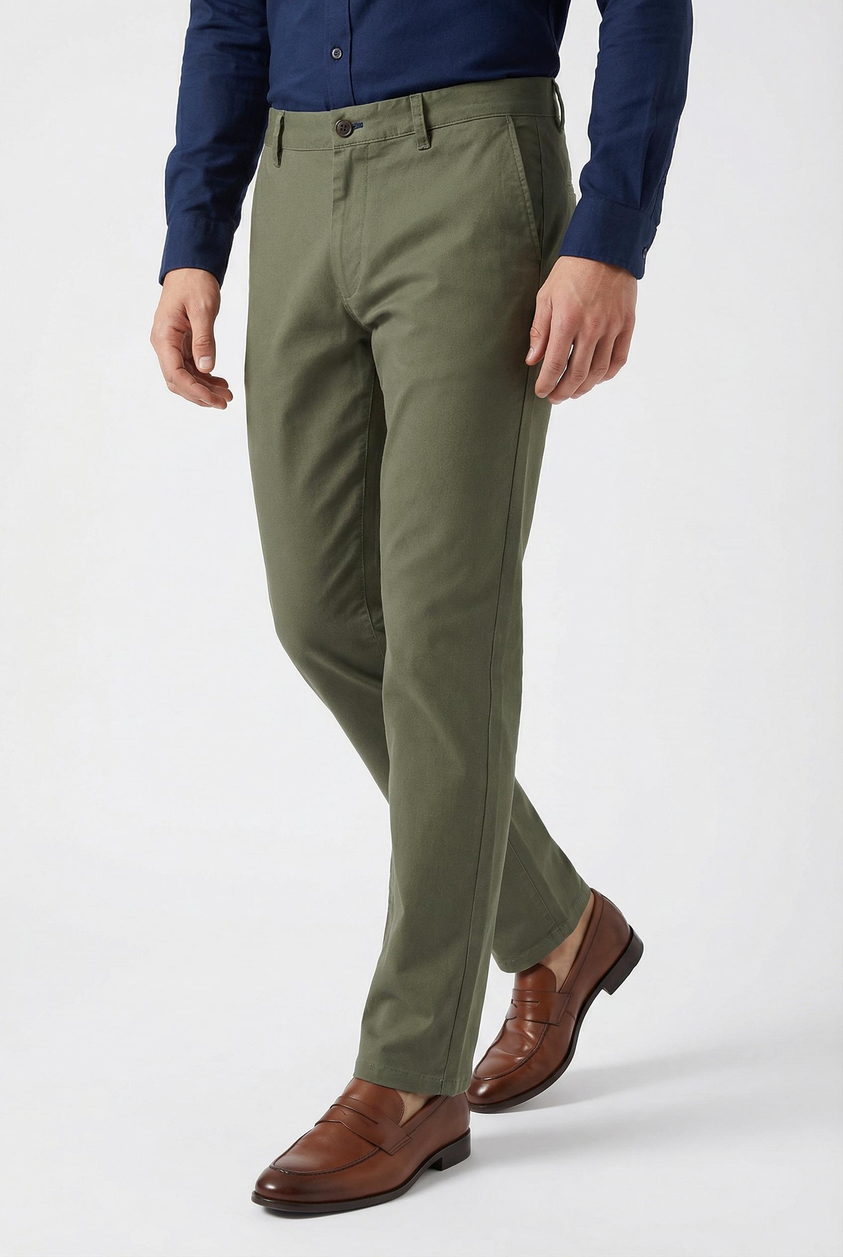 Chinohose Joop Jeans "Matthew", Herren, Gr. 38, LäNge 34, GrüN (Khaki), Web, Obermaterial: 97% Baumwolle, 3% Elasthan, Clean, Unifarben, Normal, Hosen Chinohose, Mit Zwei Eingrifftaschen