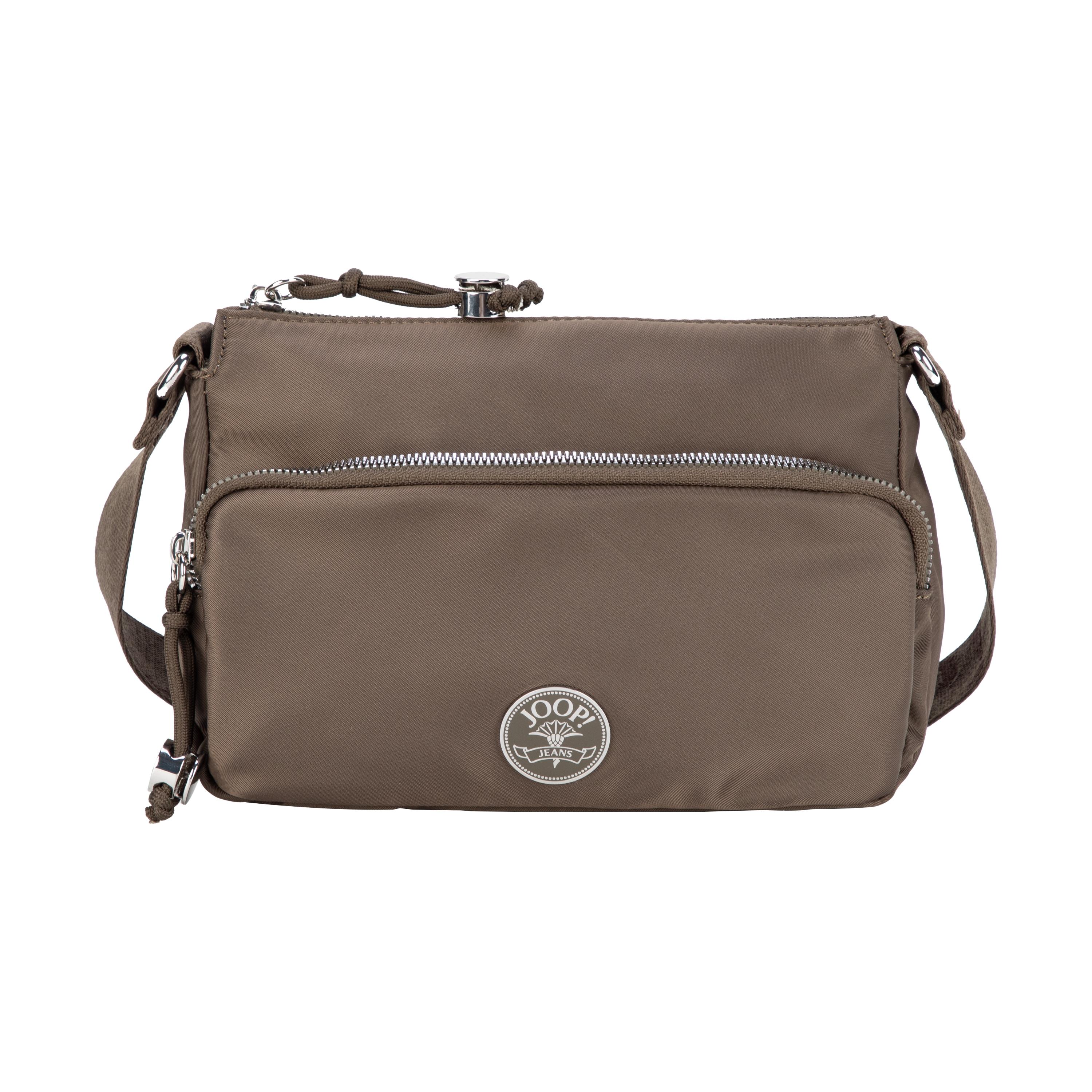Schultertasche Joop Jeans "Lietissimo 1.0 Jasmina Shoulderbag Shz", Damen, Gr. B/H/T: 24Cm X 15Cm X 7Cm, Olive Night, Textil, Taschen Schultertasche, Damen UmhäNgetasche Mit Verstellbarem Schulterriemen