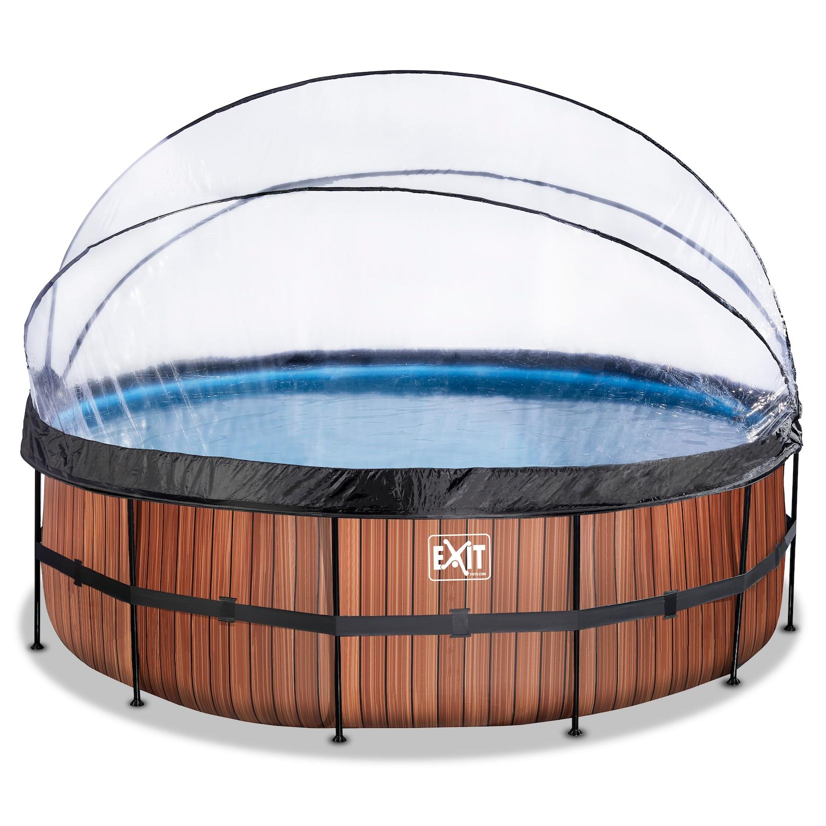 Exit Frame Pool ø450X122Cm Mit Sandfilterpumpe Und Abdeckung, Versch. AusfüHrungen