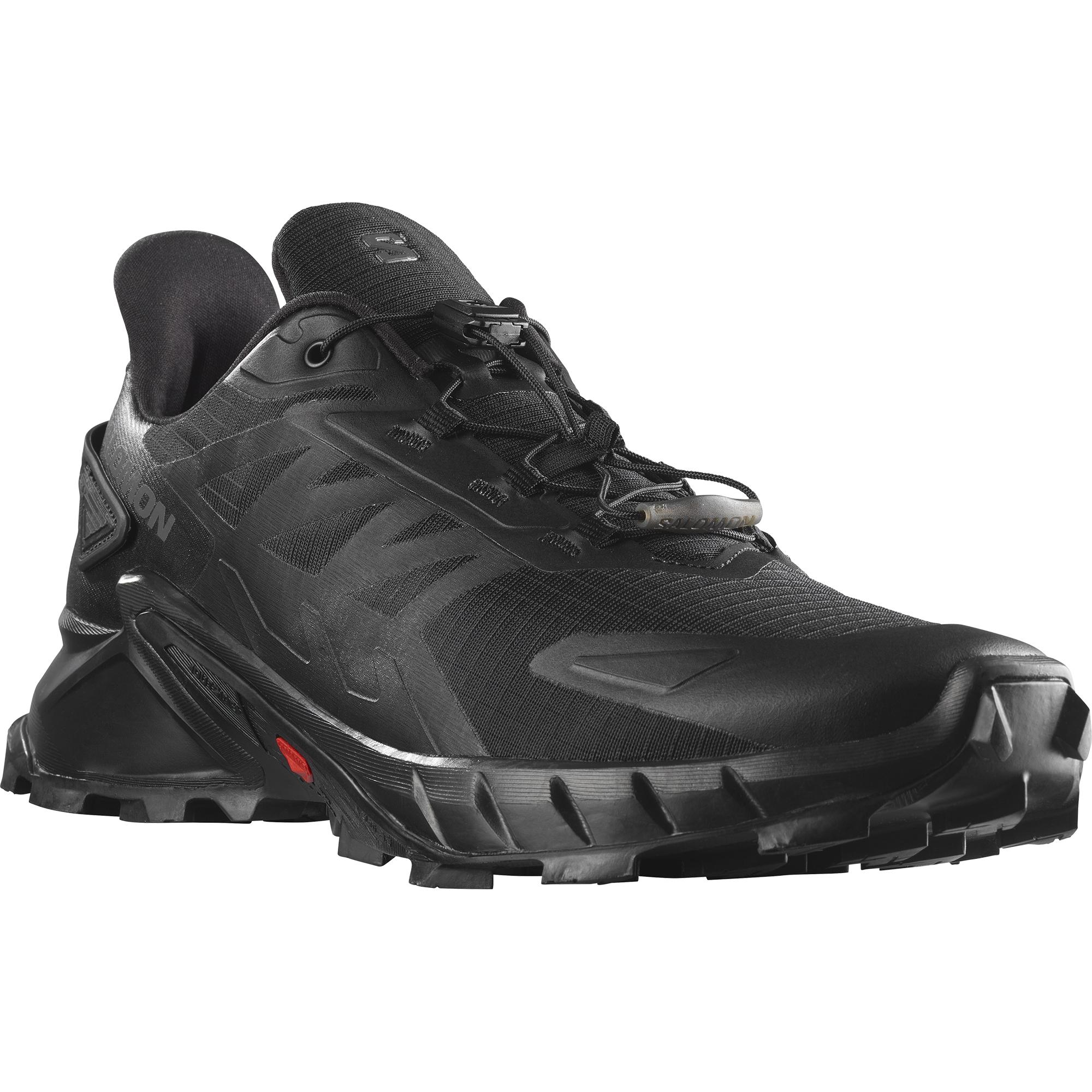 Trailrunningschuh Salomon "Supercross 4", Herren, Gr. 42,5, Schwarz, Synthetik, Textil, Schuhe, Trailrunningschuhe