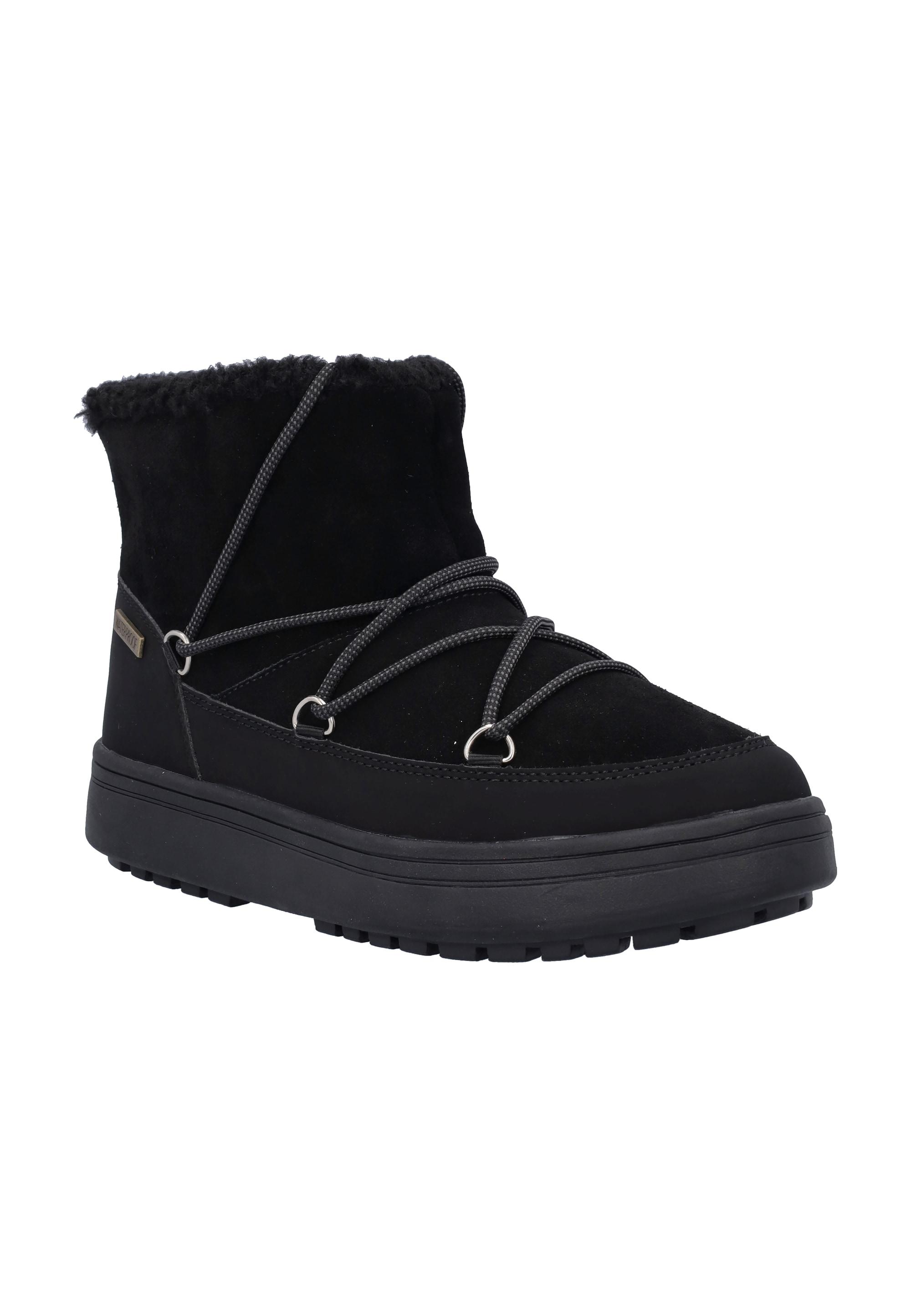 Winterboots CMP "KAYLA WMN SNOW BOOTS WP", Damen, Gr. 37, schwarz (nero), Leder, Synthetik, Schuhe Winterboots, Winterschuhe, Winterstiefel, Snowboots, wasserdicht