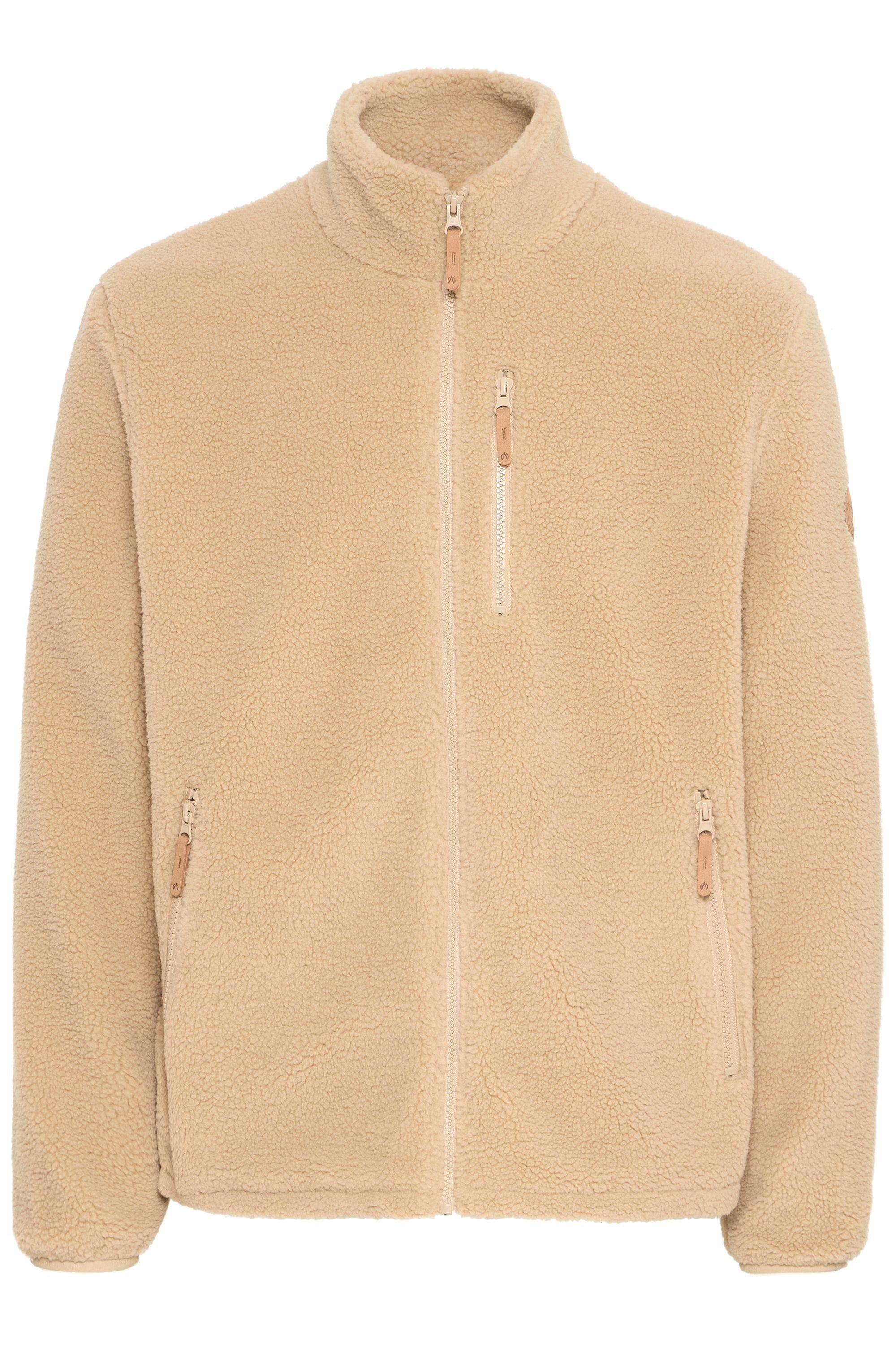 Fellimitatjacke NORTH BEND "Fellimitatjacke NBSam M", Herren, Gr. XL, braun (cornstalk), Obermaterial: 100% Polyester PES., unifarben, regular fit normal, Jacken Fellimitatjacke