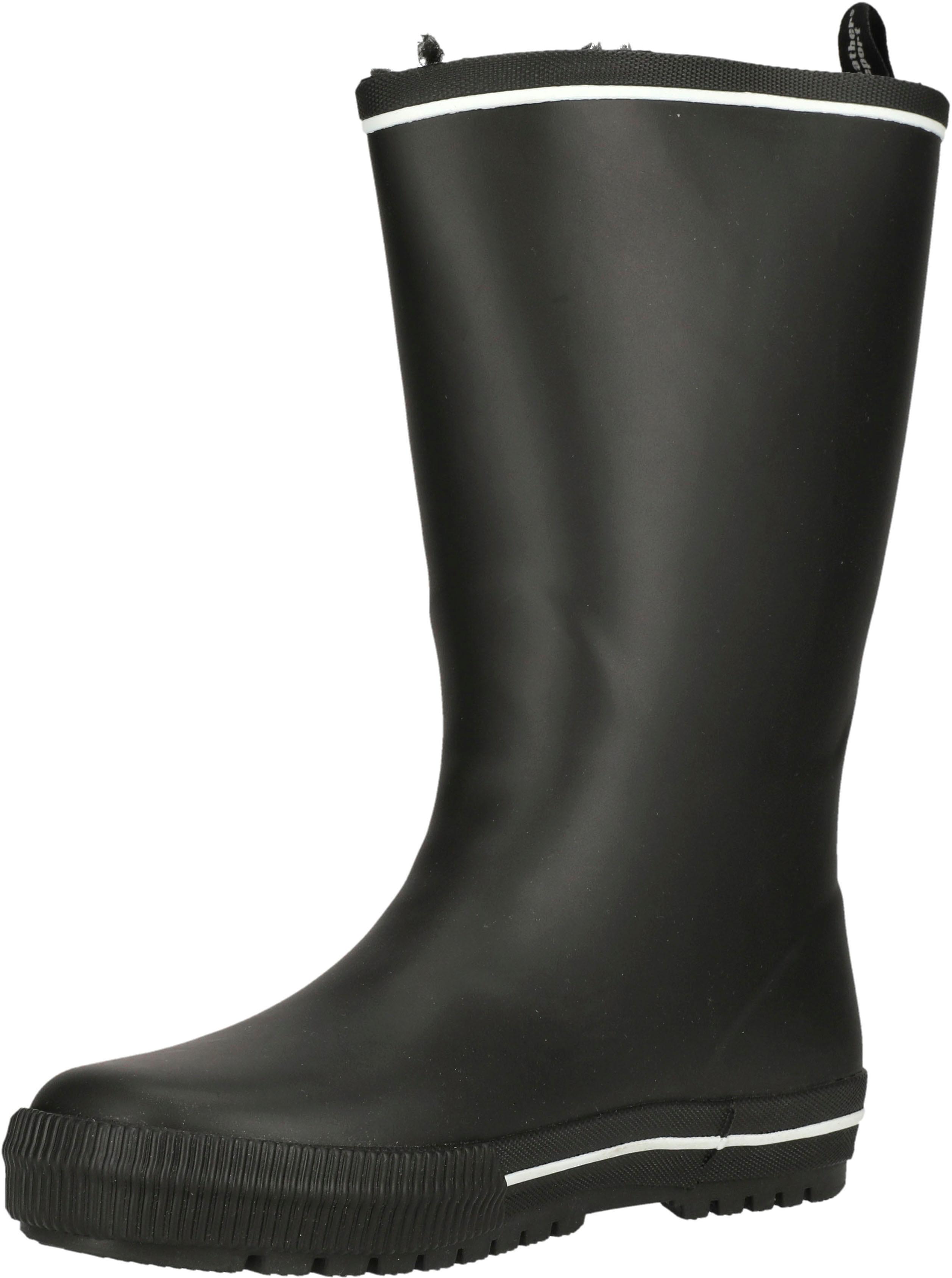 Gummistiefel WEATHER REPORT "Oersen Rubber Boot", Damen, Gr. 37, schwarz, Gummi, Schuhe Gummistiefel
