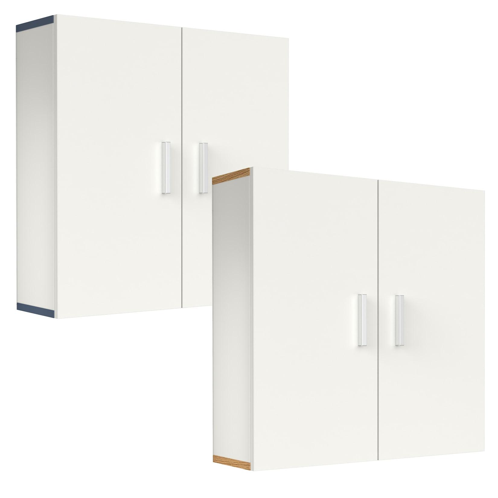 Vcm Holz Wandschrank Badschrank MaßE: H. 60 X B. 60 X T. 18 Cm 2 TüRen 2 FäCher –Landos